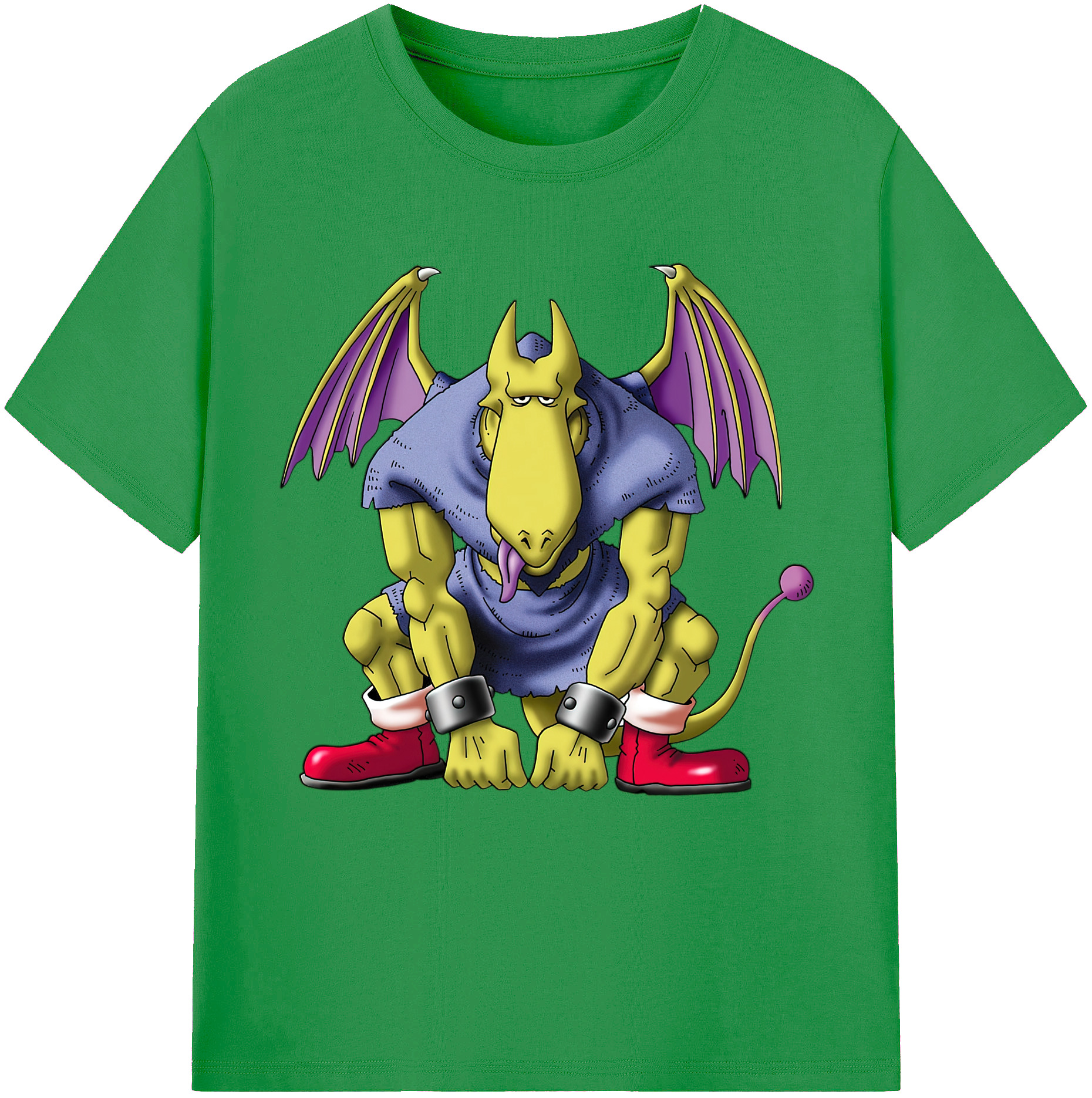 （画像用） ドラゴンクエスト Doragon Kuesuto Dragon Quest レディースカジュアルプリントTシャツ（綿100％）