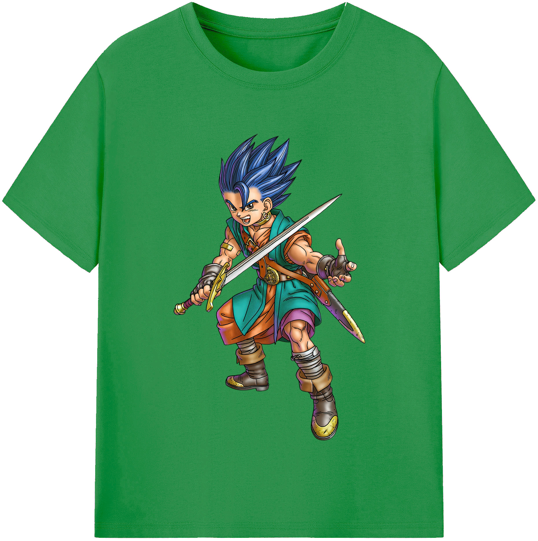 （画像用） ドラゴンクエスト Doragon Kuesuto Dragon Quest レディースカジュアルプリントTシャツ（綿100％）