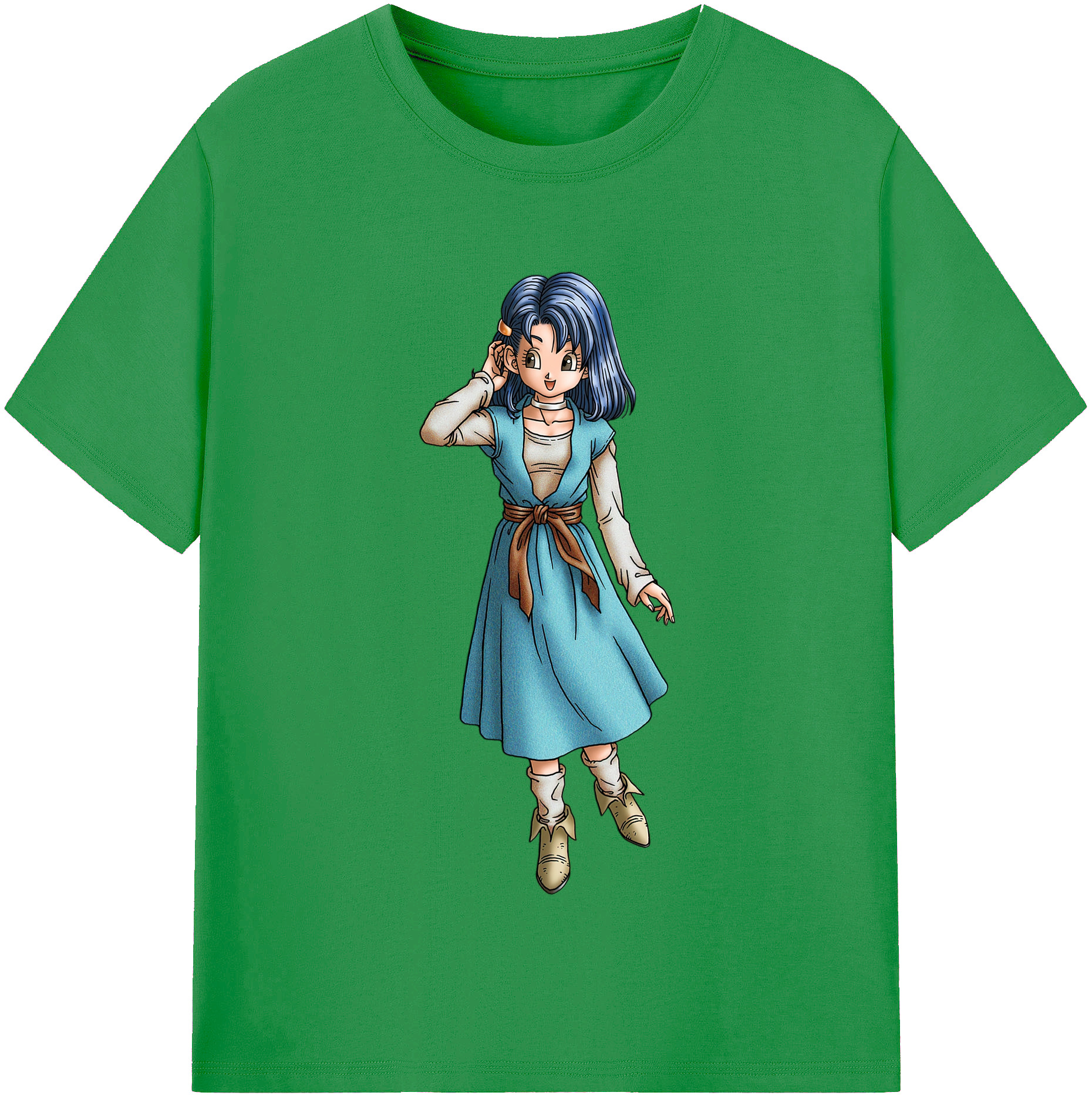 （画像用） ドラゴンクエスト Doragon Kuesuto Dragon Quest レディースカジュアルプリントTシャツ（綿100％）