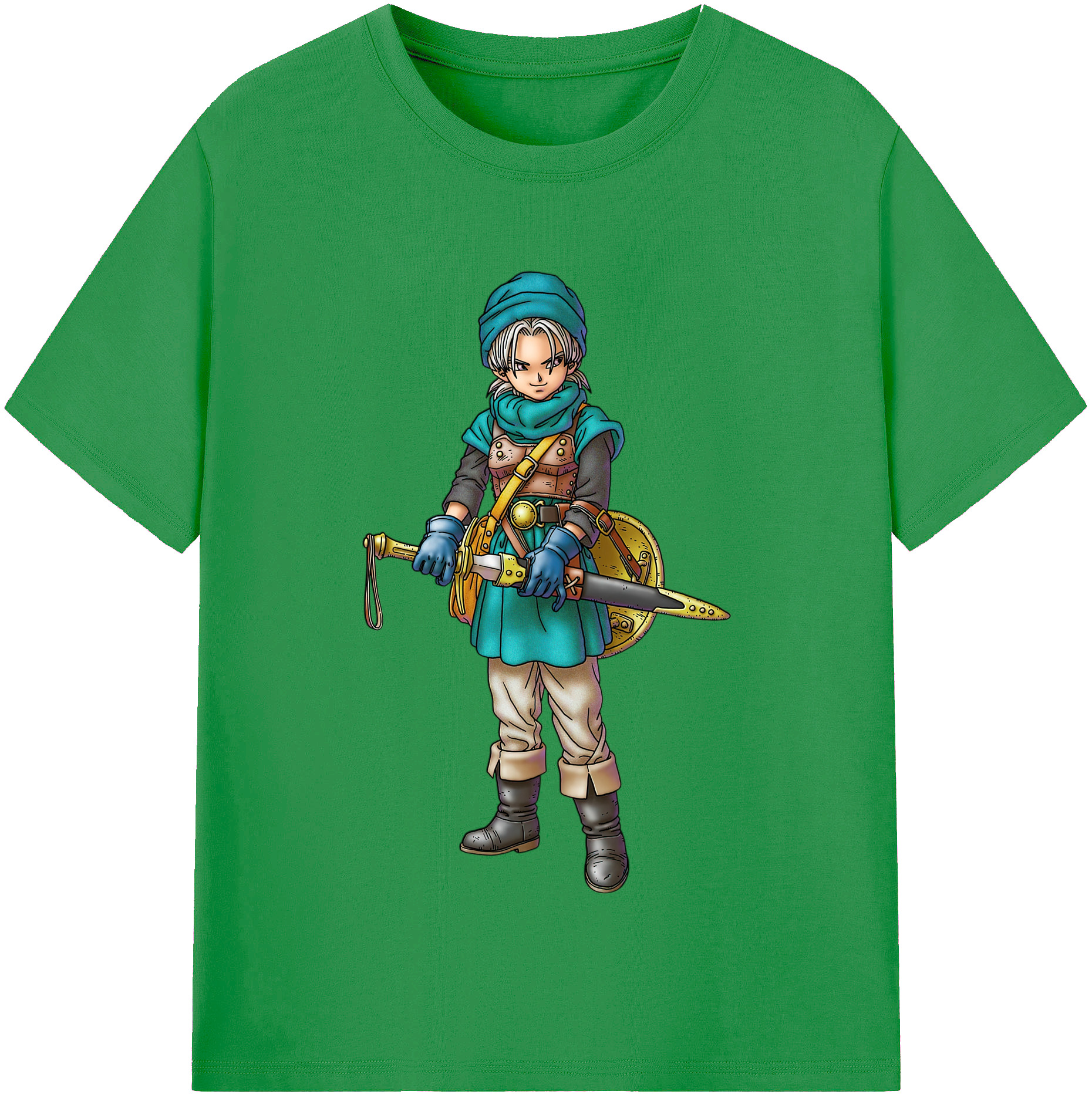 （画像用） ドラゴンクエスト Doragon Kuesuto Dragon Quest レディースカジュアルプリントTシャツ（綿100％）
