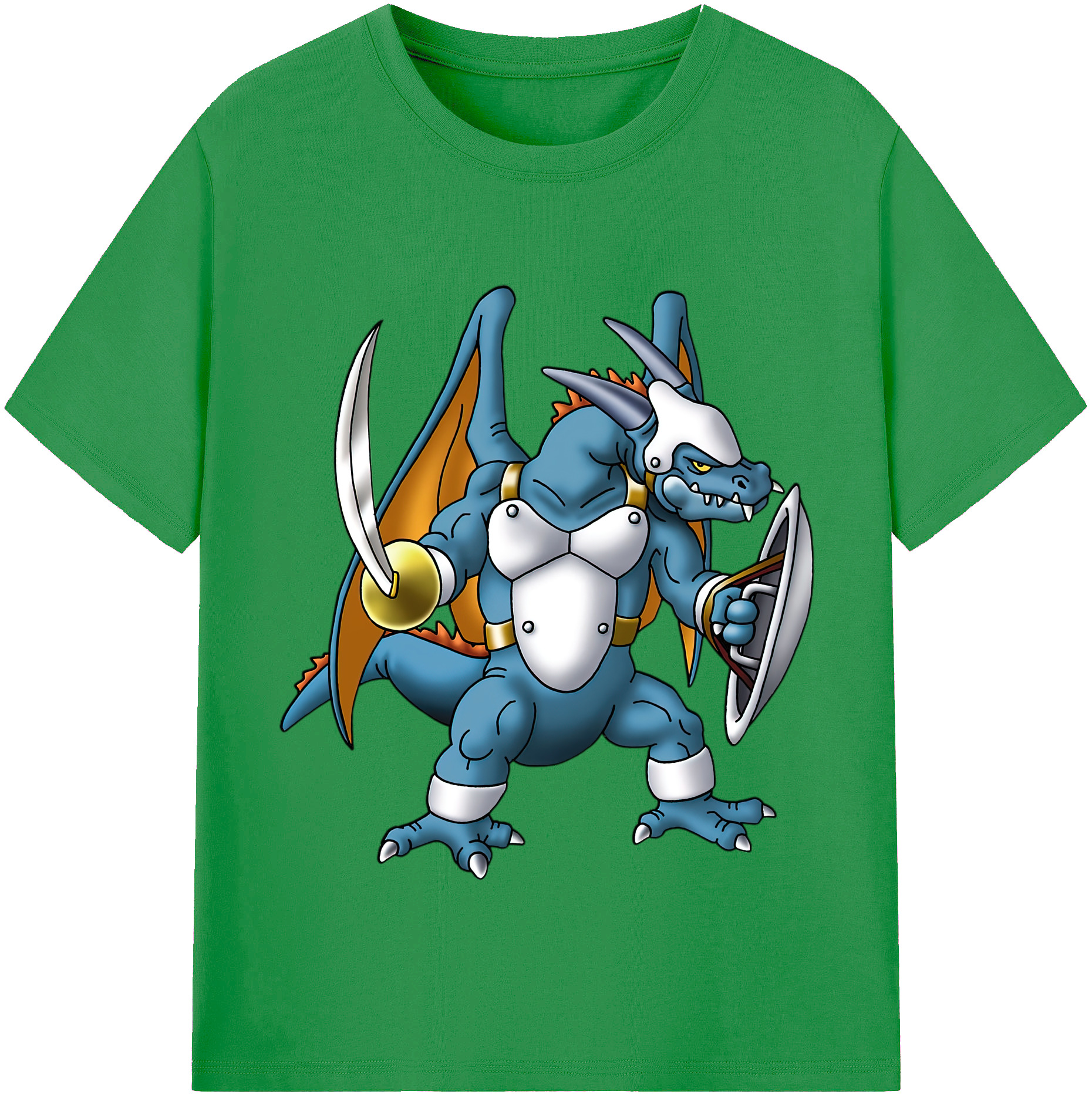 （画像用） ドラゴンクエスト Doragon Kuesuto Dragon Quest レディースカジュアルプリントTシャツ（綿100％）