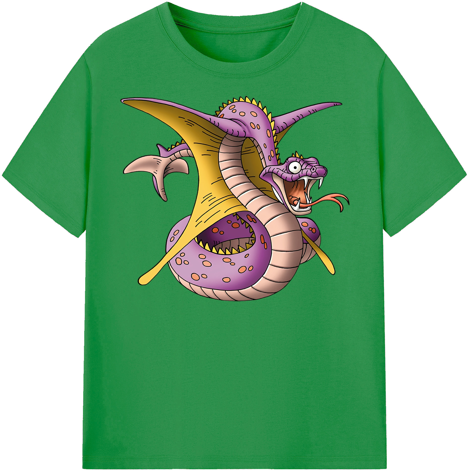 （画像用） ドラゴンクエスト Doragon Kuesuto Dragon Quest レディースカジュアルプリントTシャツ（綿100％）