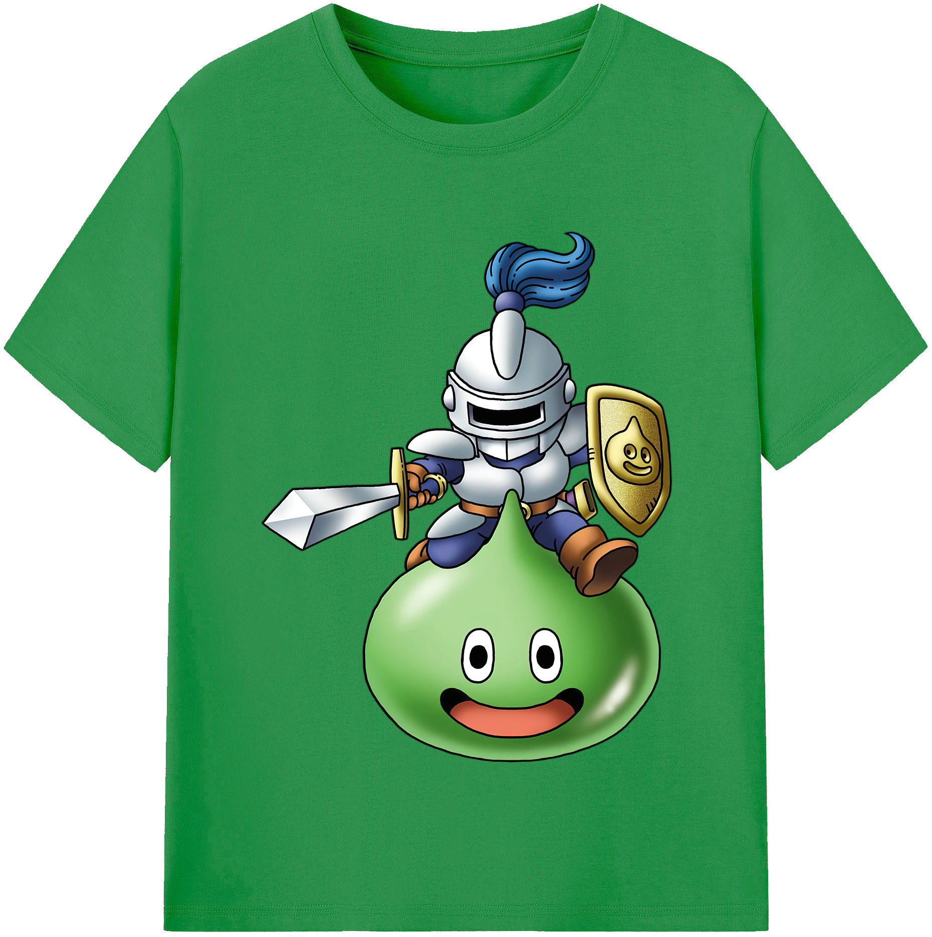（画像用） ドラゴンクエスト Doragon Kuesuto Dragon Quest レディースカジュアルプリントTシャツ（綿100％）