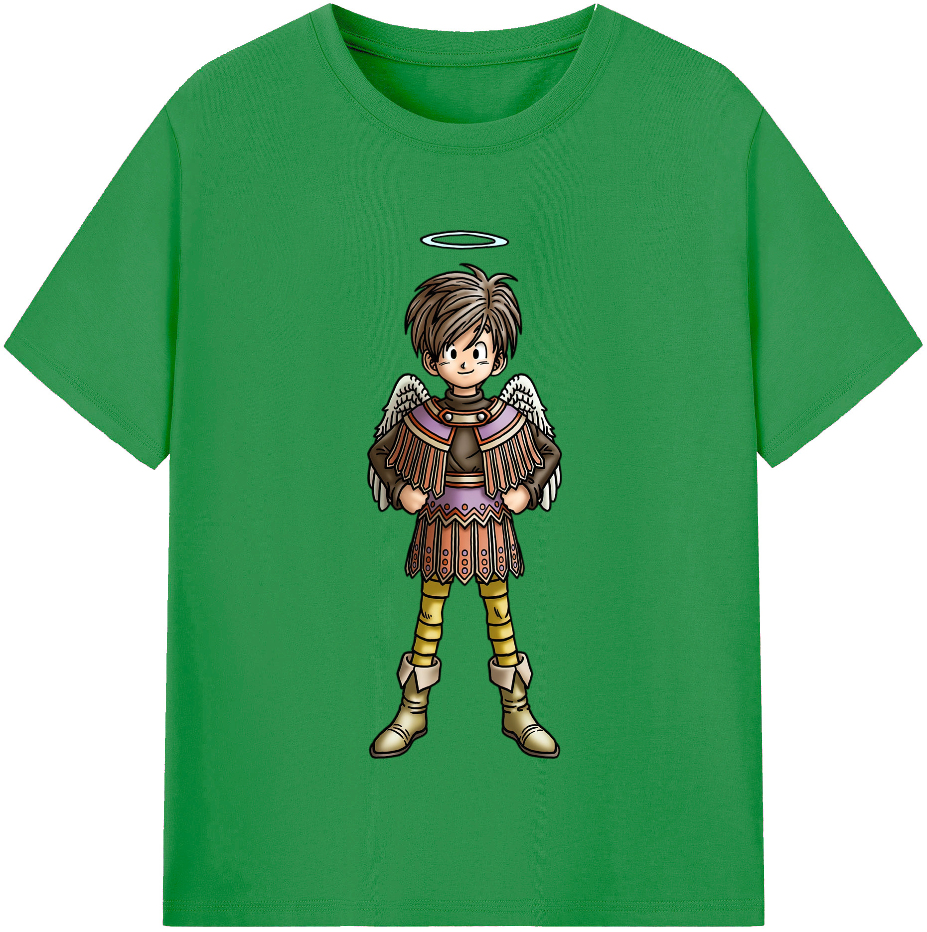 （画像用） ドラゴンクエスト Doragon Kuesuto Dragon Quest レディースカジュアルプリントTシャツ（綿100％）