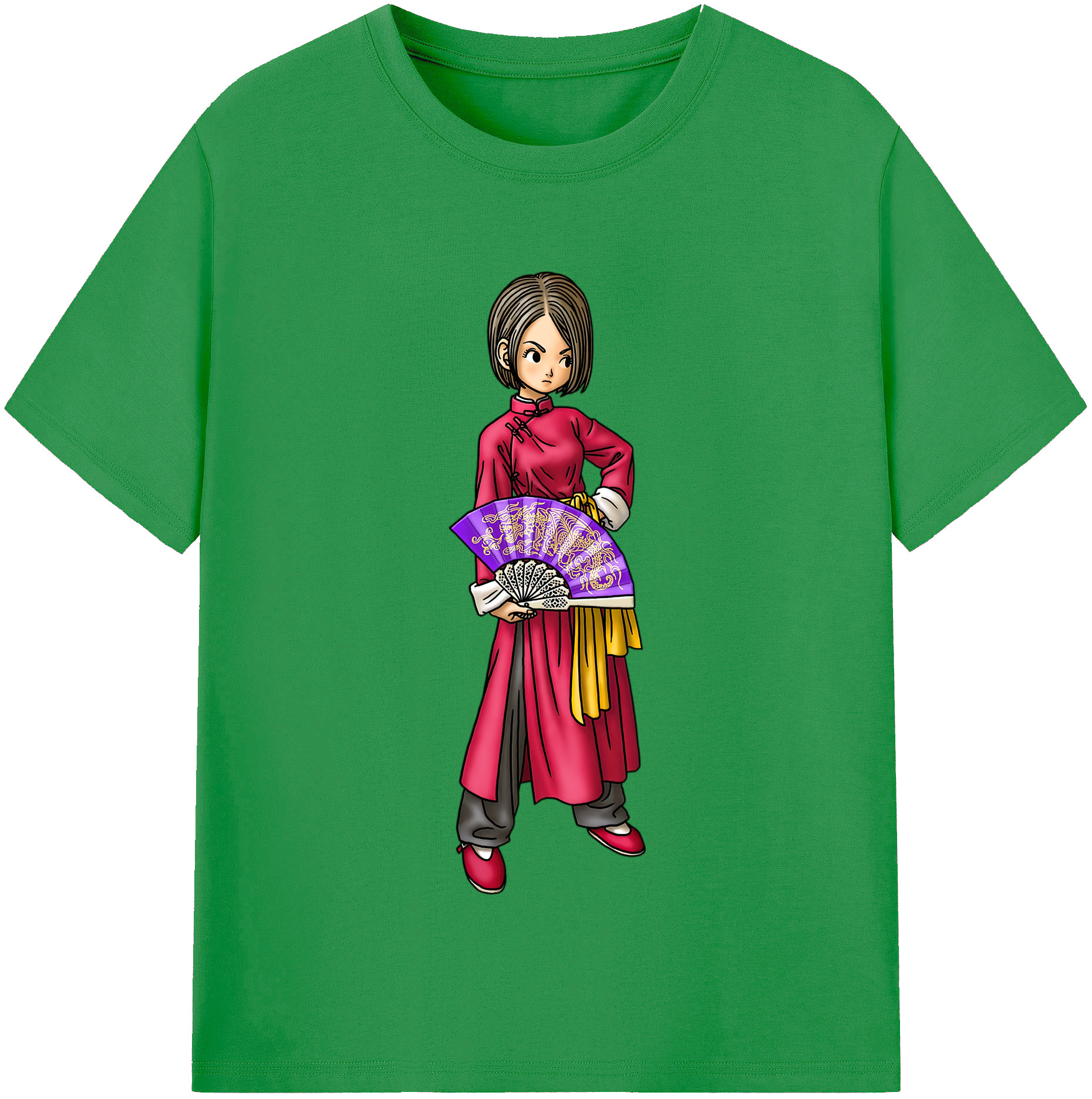（画像用） ドラゴンクエスト Doragon Kuesuto Dragon Quest レディースカジュアルプリントTシャツ（綿100％）
