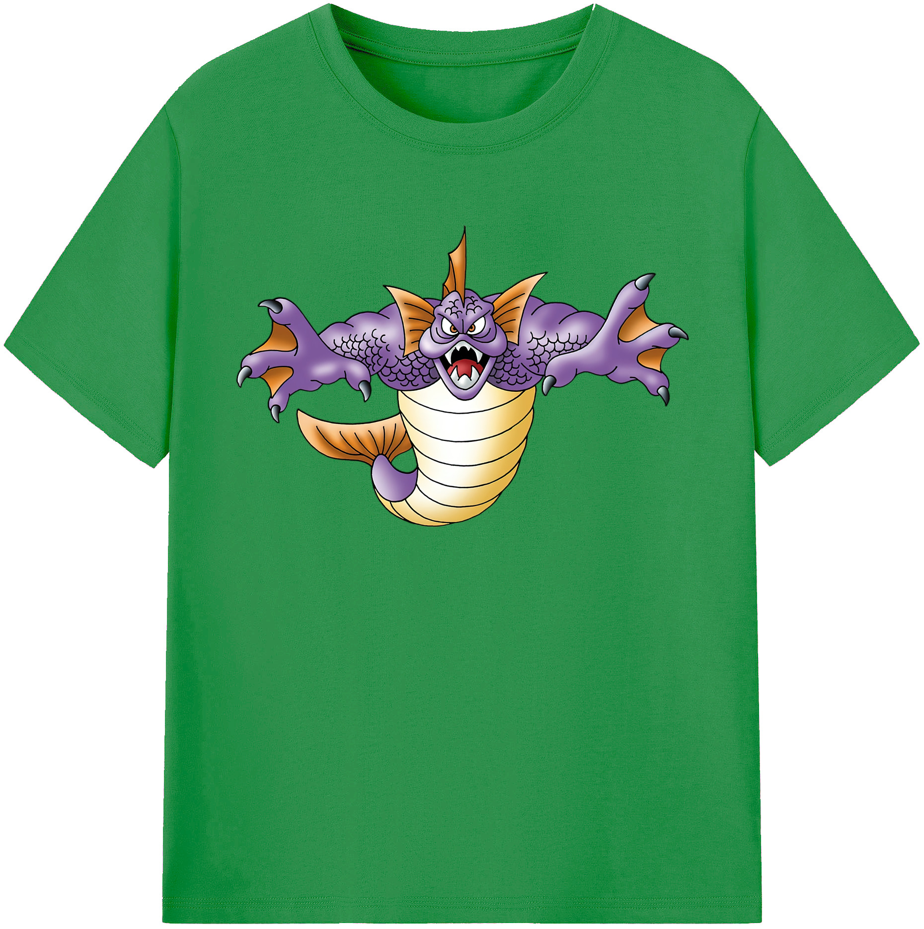 （画像用） ドラゴンクエスト Doragon Kuesuto Dragon Quest レディースカジュアルプリントTシャツ（綿100％）
