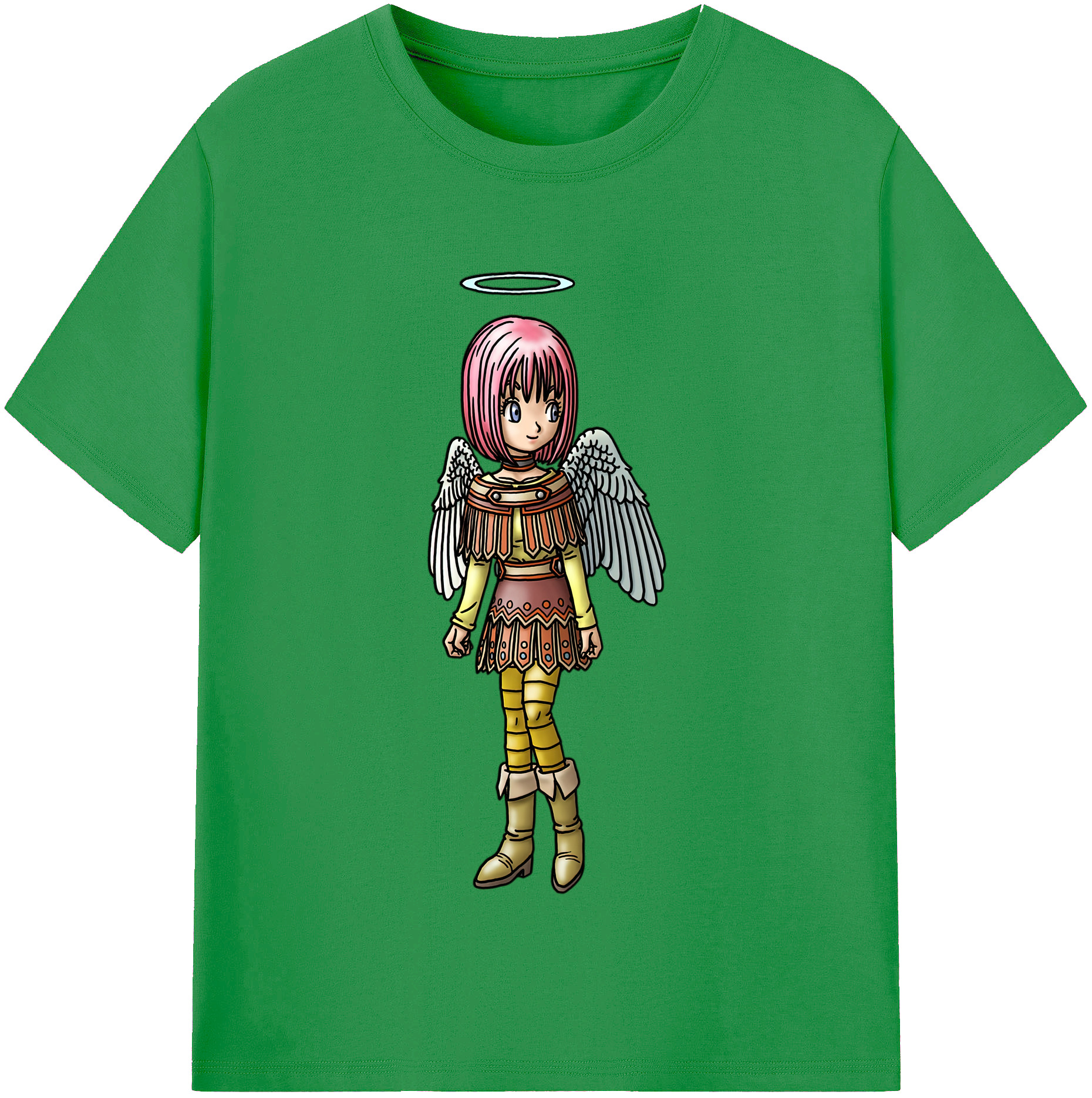（画像用） ドラゴンクエスト Doragon Kuesuto Dragon Quest レディースカジュアルプリントTシャツ（綿100％）