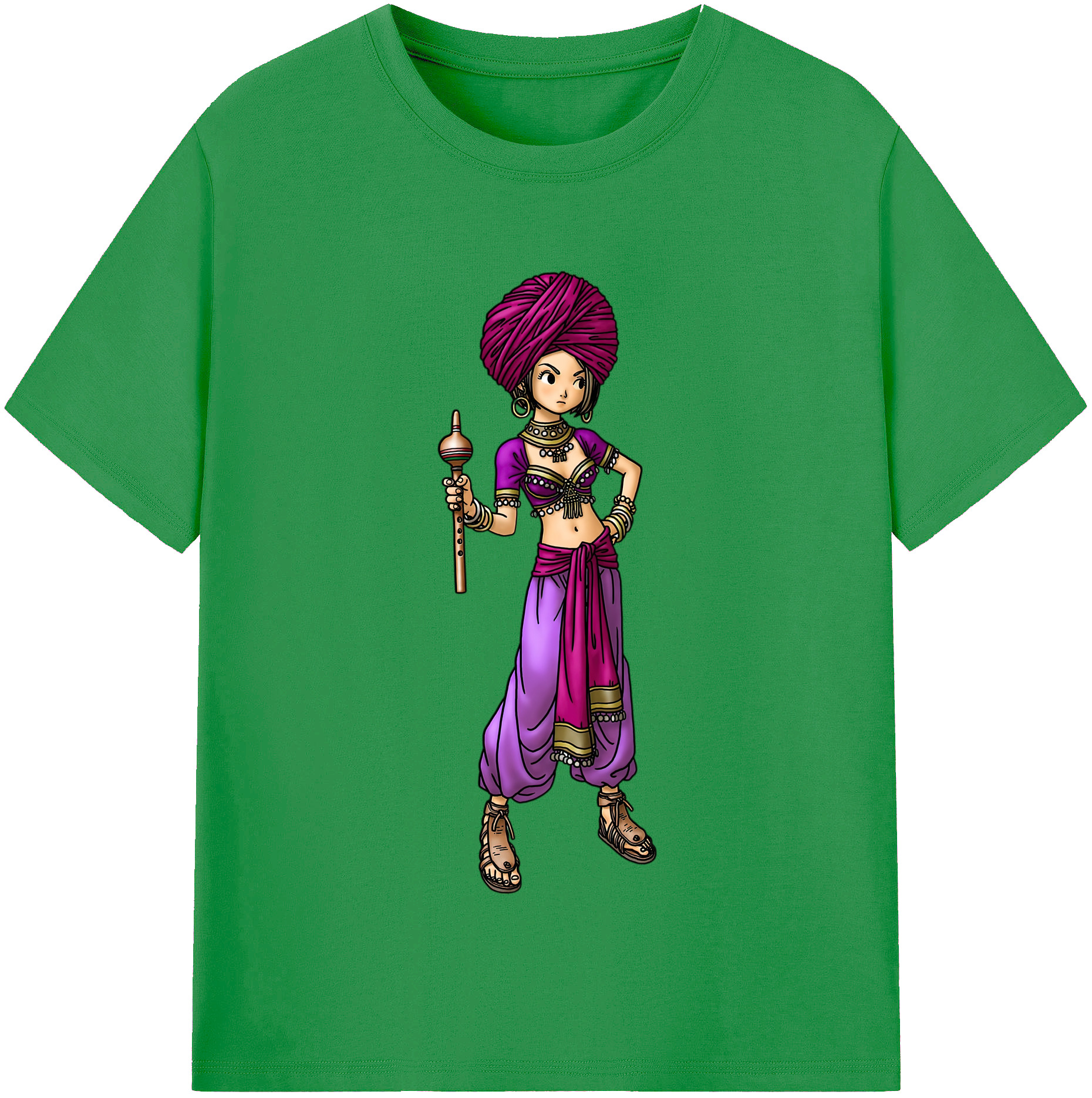 （画像用） ドラゴンクエスト Doragon Kuesuto Dragon Quest レディースカジュアルプリントTシャツ（綿100％）