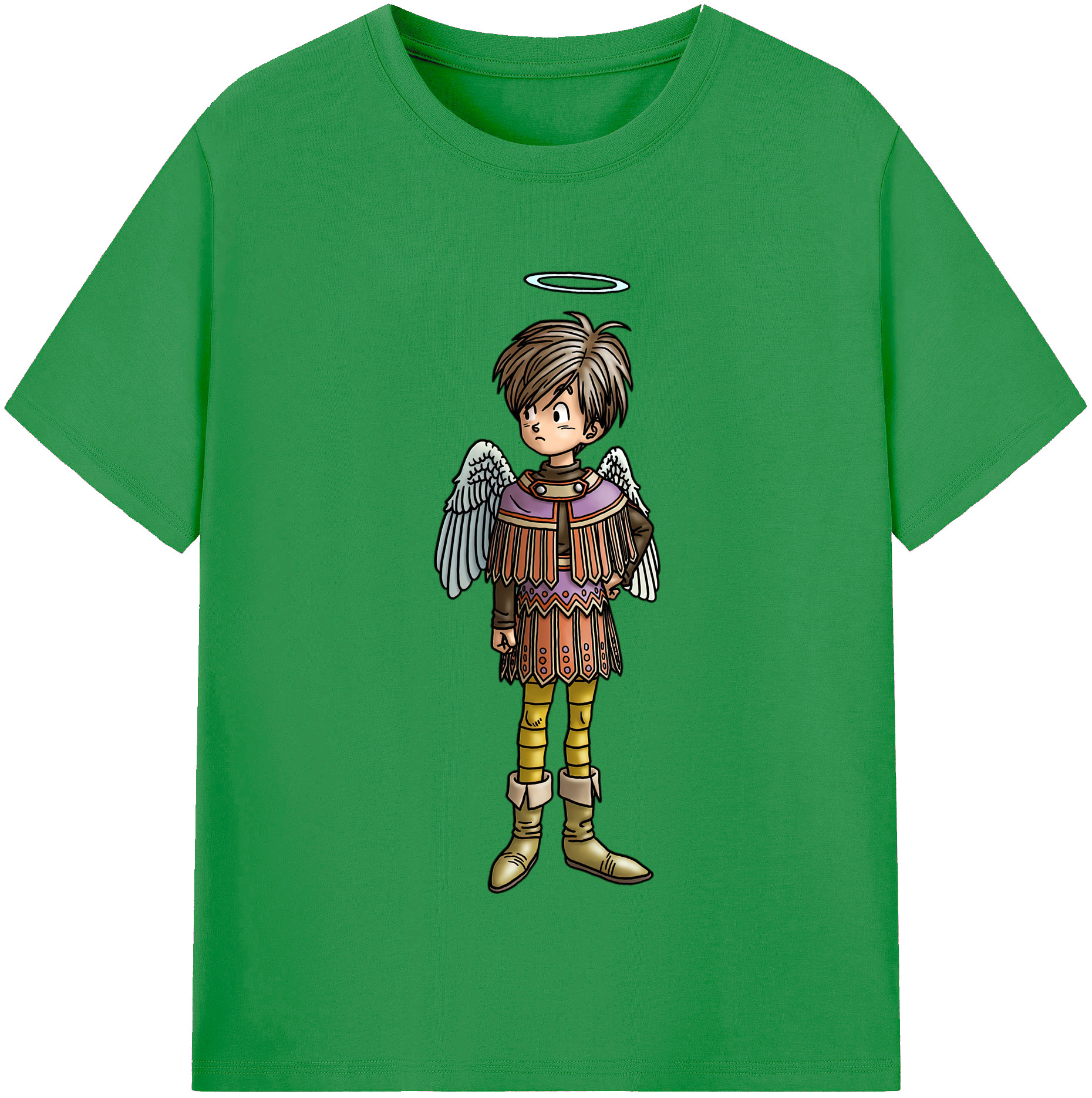 （画像用） ドラゴンクエスト Doragon Kuesuto Dragon Quest レディースカジュアルプリントTシャツ（綿100％）