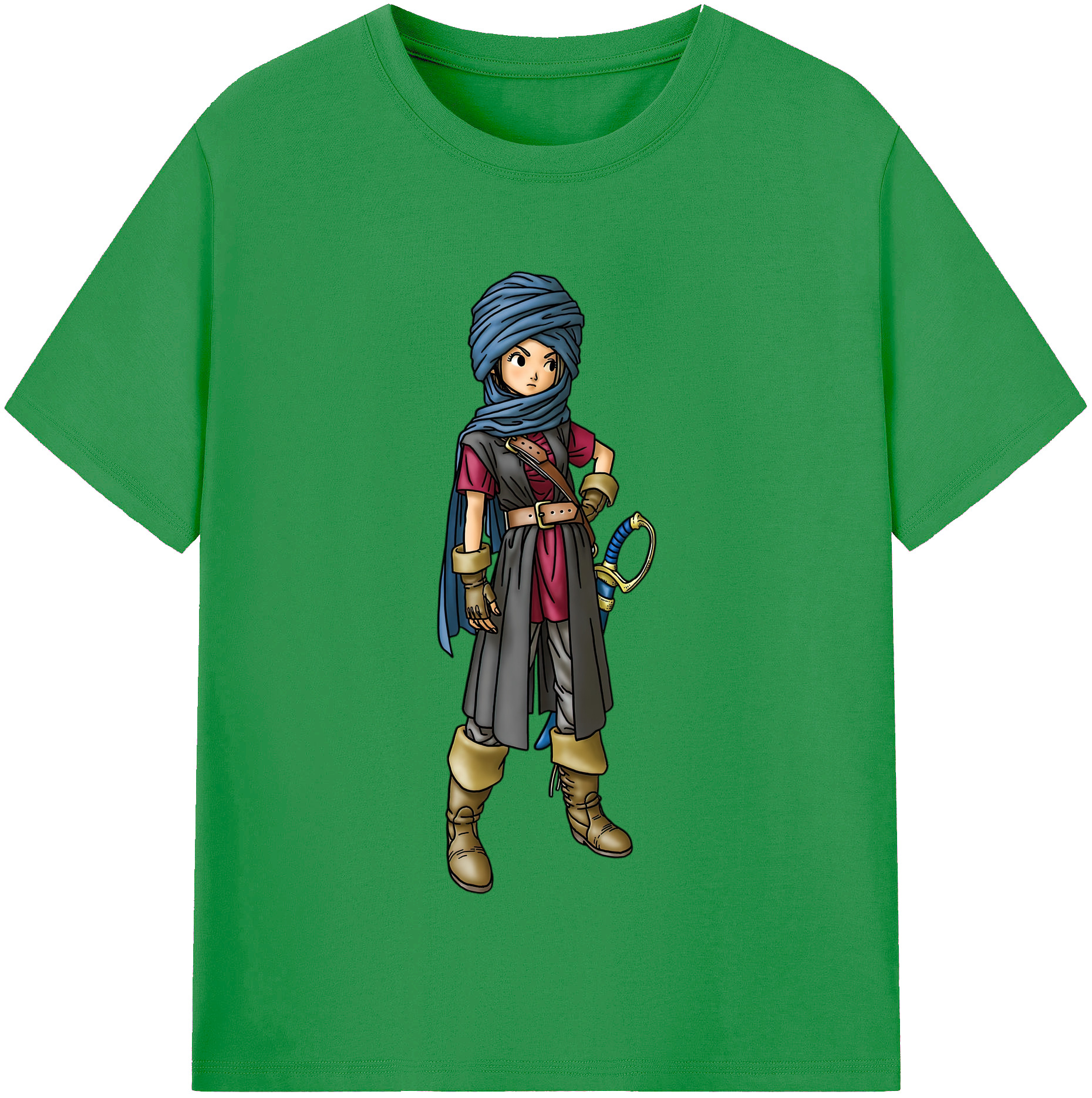 （画像用） ドラゴンクエスト Doragon Kuesuto Dragon Quest レディースカジュアルプリントTシャツ（綿100％）