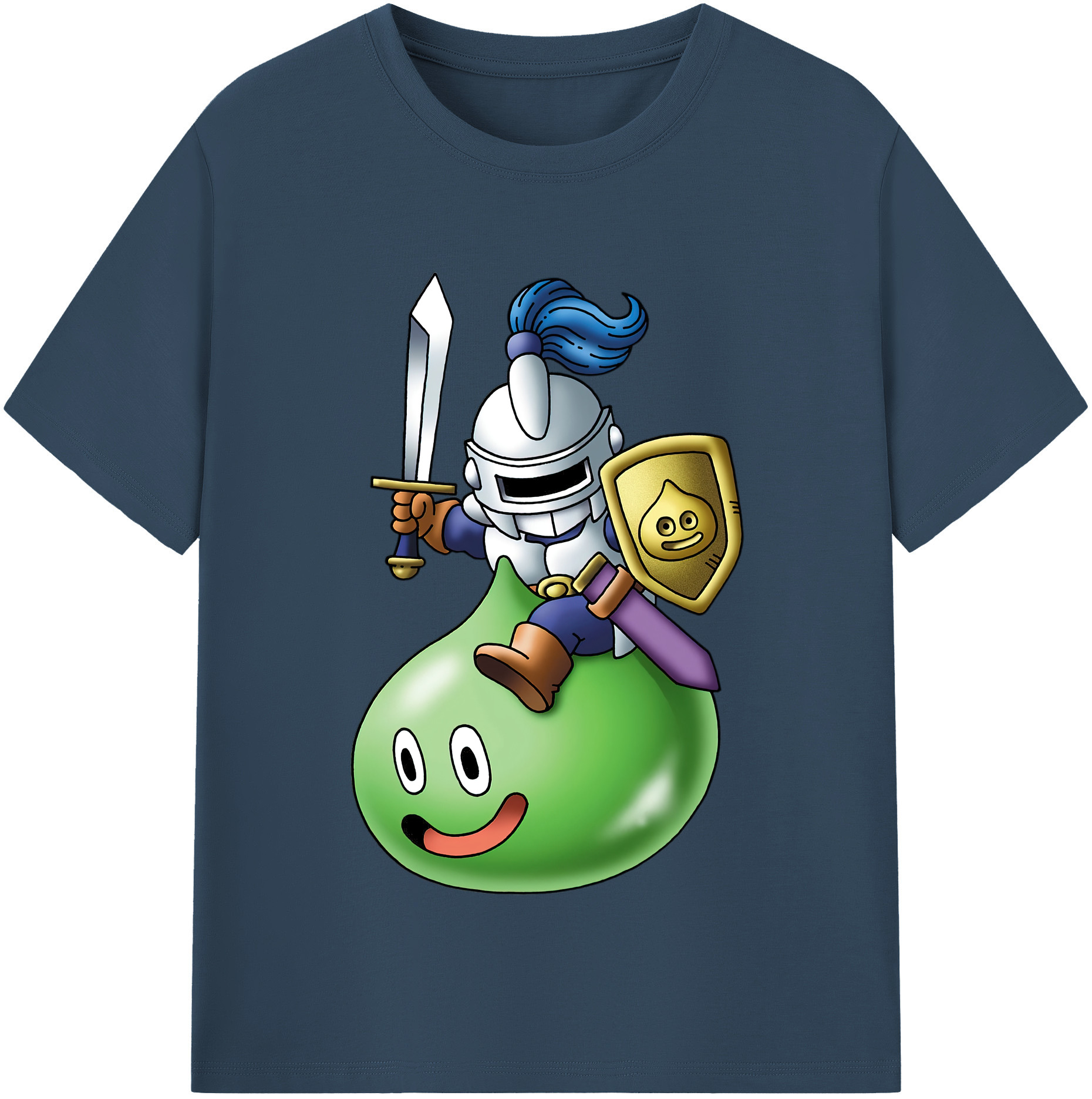 （画像用） ドラゴンクエスト Doragon Kuesuto Dragon Quest レディースカジュアルプリントTシャツ（綿100％）