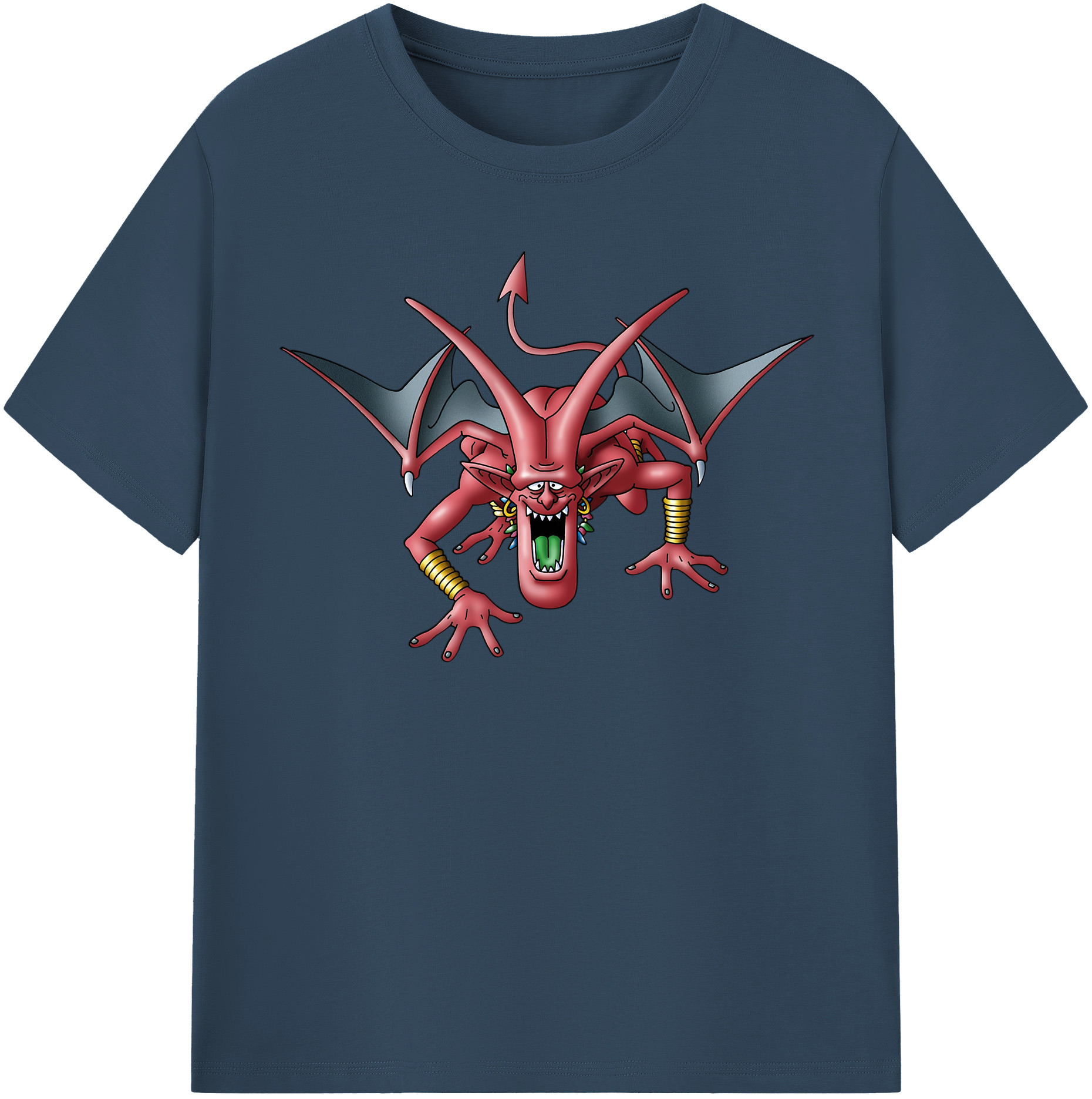 （画像用） ドラゴンクエスト Doragon Kuesuto Dragon Quest レディースカジュアルプリントTシャツ（綿100％）