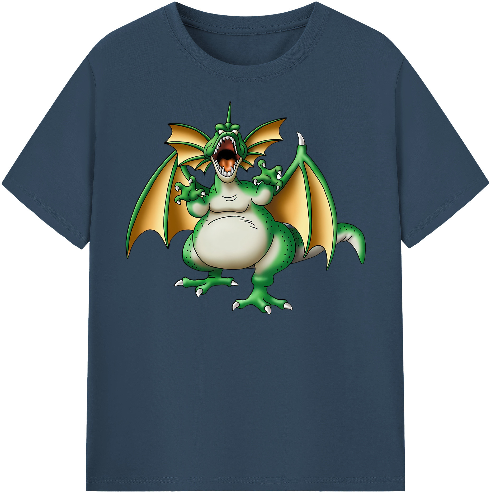 （画像用） ドラゴンクエスト Doragon Kuesuto Dragon Quest レディースカジュアルプリントTシャツ（綿100％）
