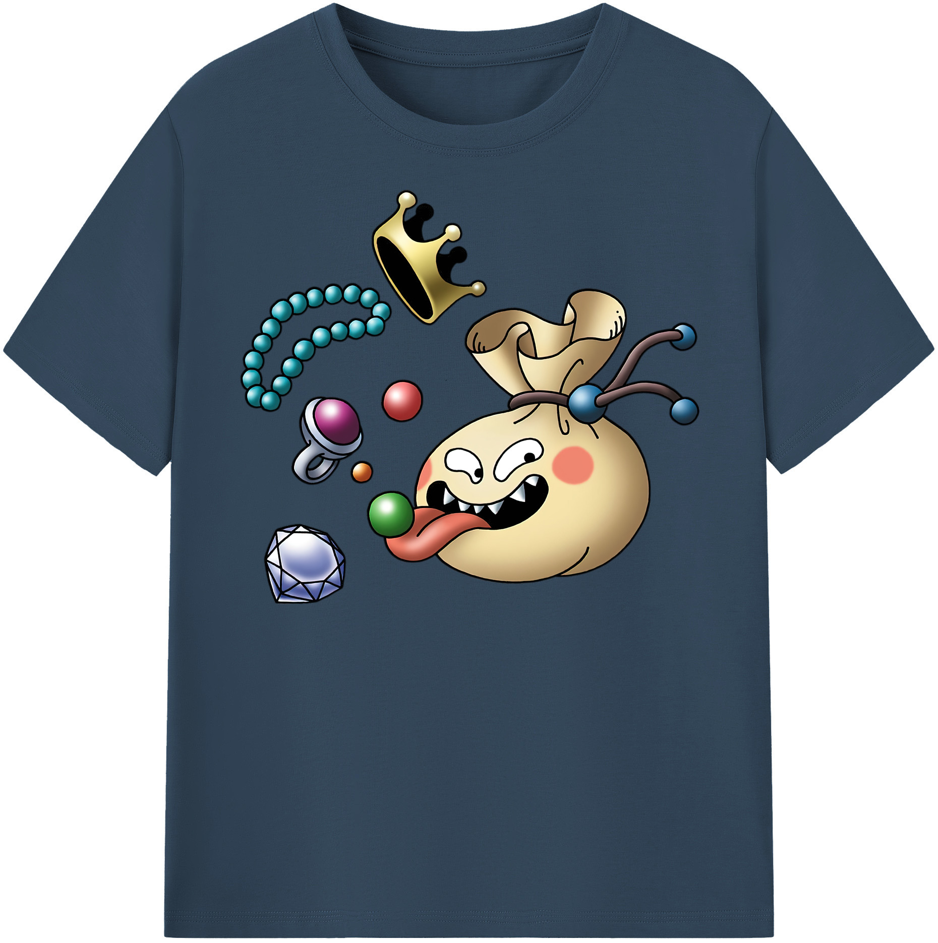 （画像用） ドラゴンクエスト Doragon Kuesuto Dragon Quest レディースカジュアルプリントTシャツ（綿100％）
