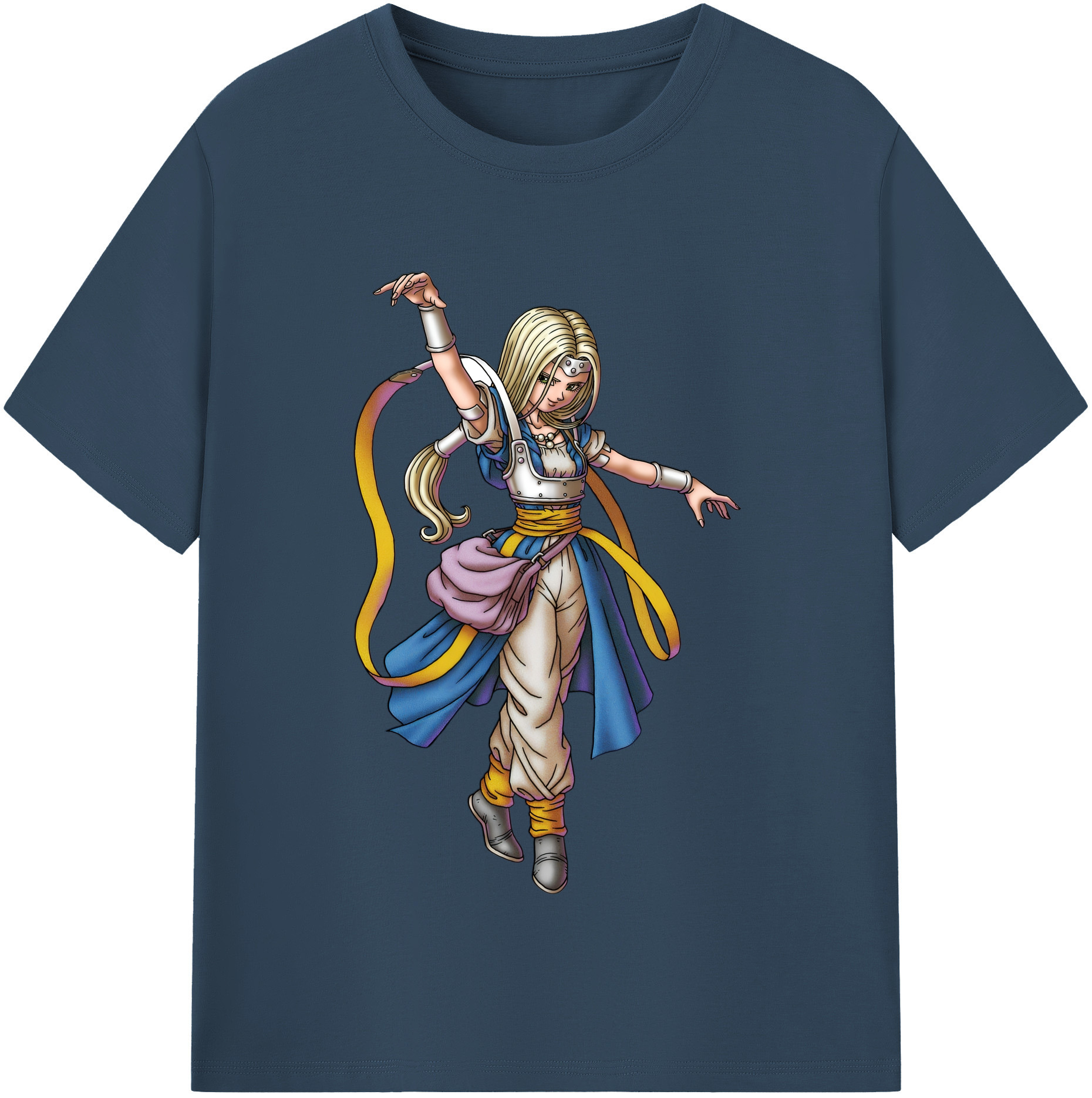（画像用） ドラゴンクエスト Doragon Kuesuto Dragon Quest レディースカジュアルプリントTシャツ（綿100％）