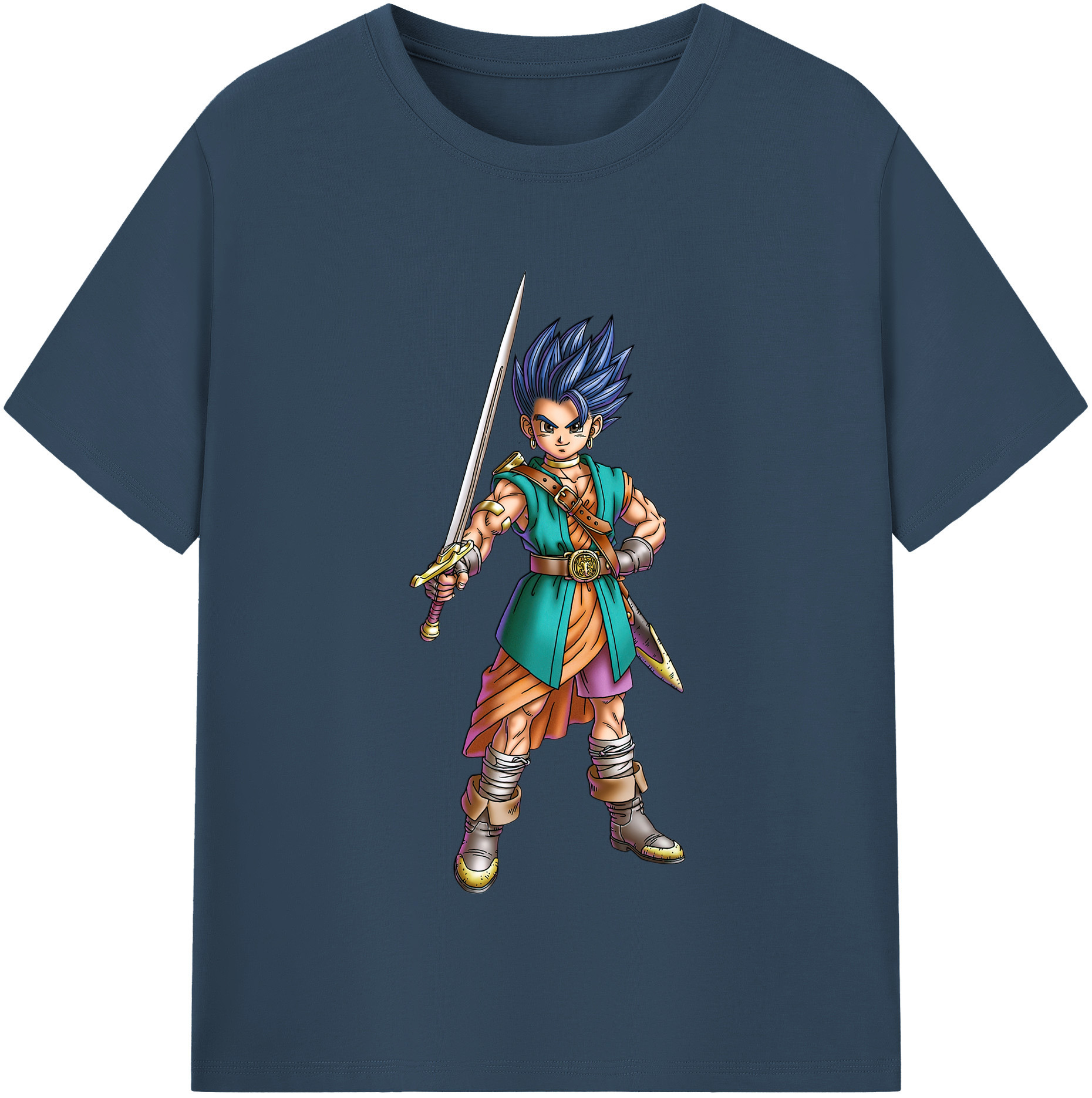 （画像用） ドラゴンクエスト Doragon Kuesuto Dragon Quest レディースカジュアルプリントTシャツ（綿100％）