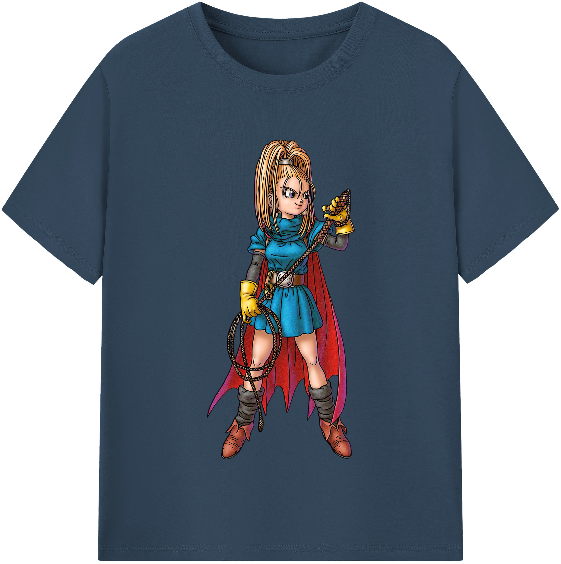 （画像用） ドラゴンクエスト Doragon Kuesuto Dragon Quest レディースカジュアルプリントTシャツ（綿100％）