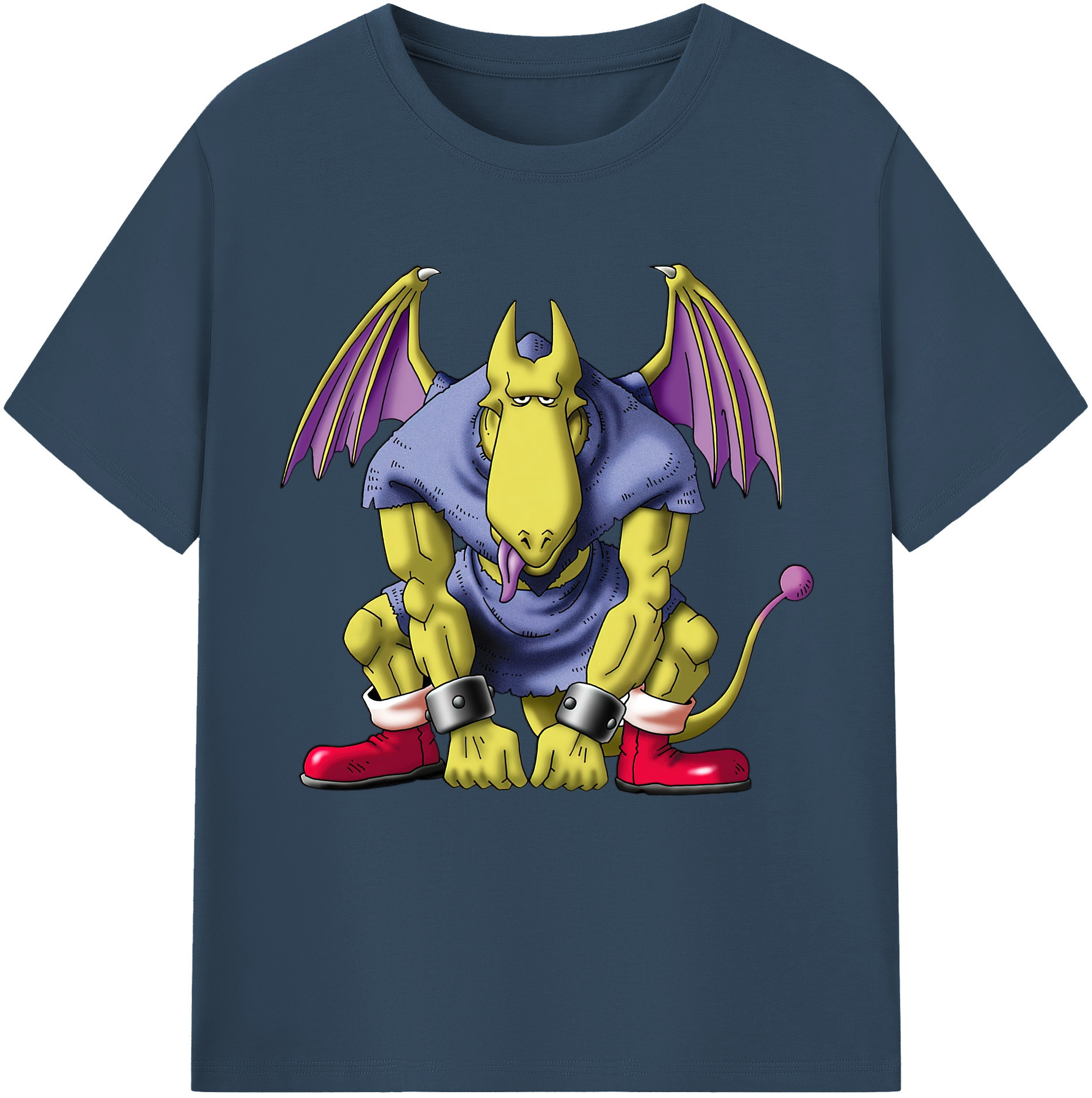 （画像用） ドラゴンクエスト Doragon Kuesuto Dragon Quest レディースカジュアルプリントTシャツ（綿100％）