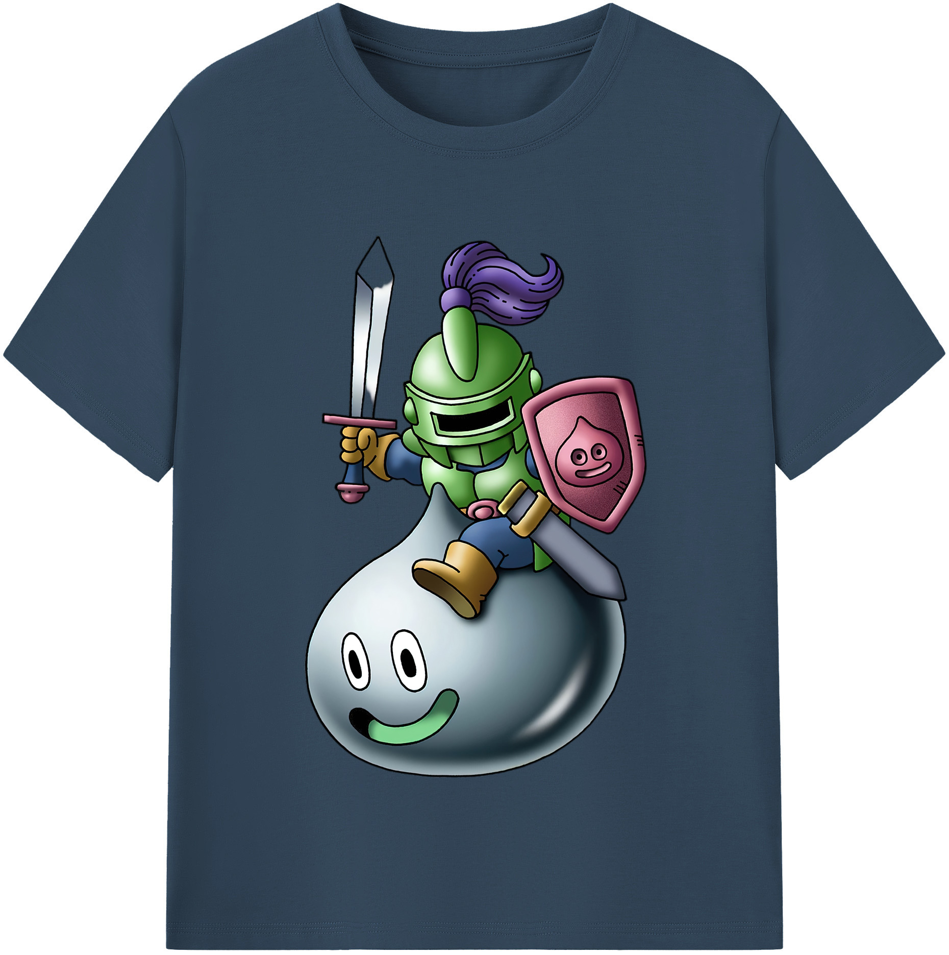 （画像用） ドラゴンクエスト Doragon Kuesuto Dragon Quest レディースカジュアルプリントTシャツ（綿100％）