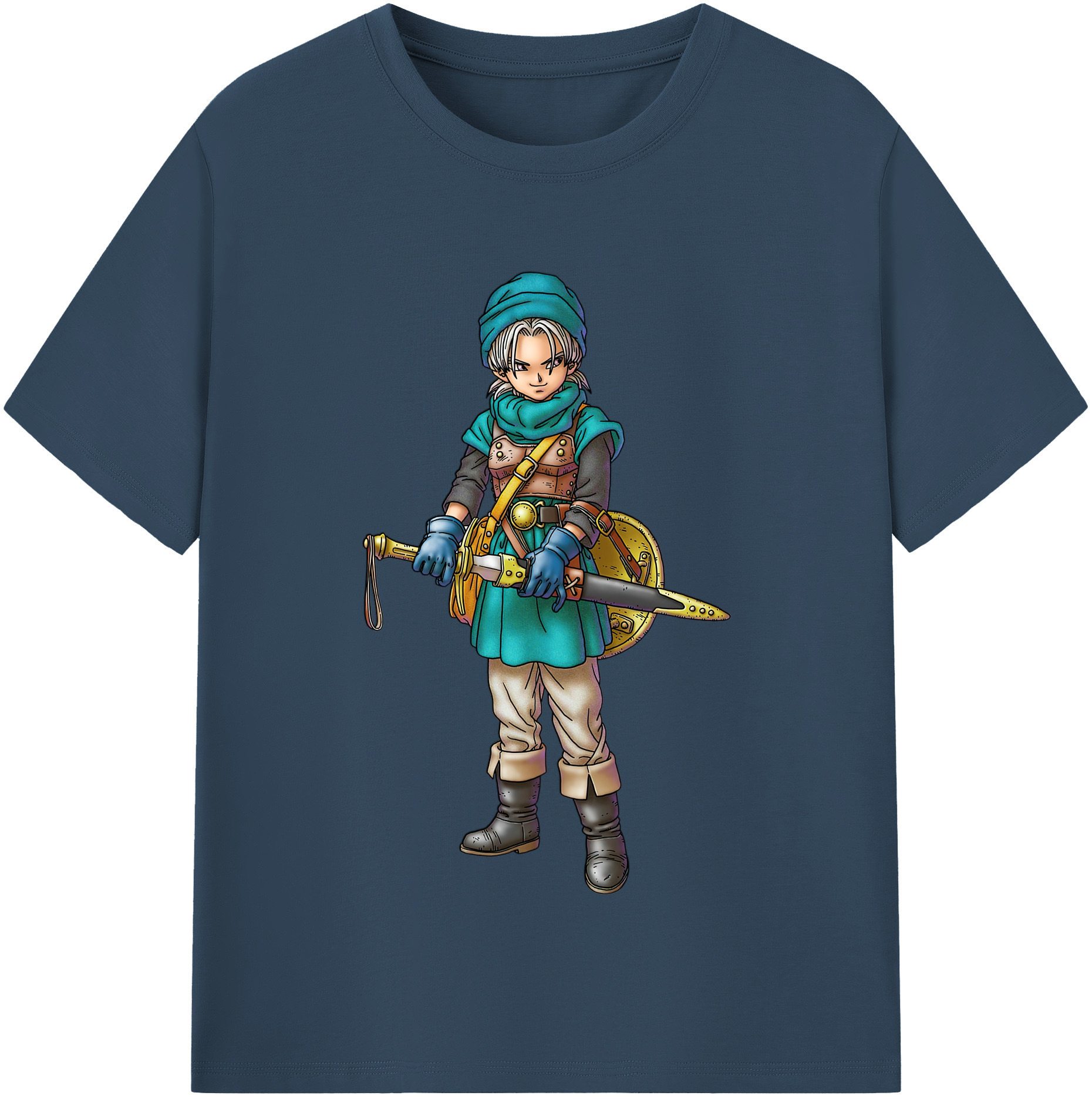 （画像用） ドラゴンクエスト Doragon Kuesuto Dragon Quest レディースカジュアルプリントTシャツ（綿100％）