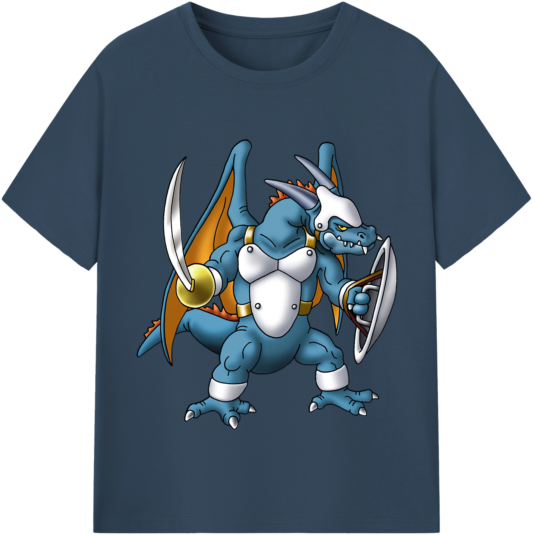 （画像用） ドラゴンクエスト Doragon Kuesuto Dragon Quest レディースカジュアルプリントTシャツ（綿100％）