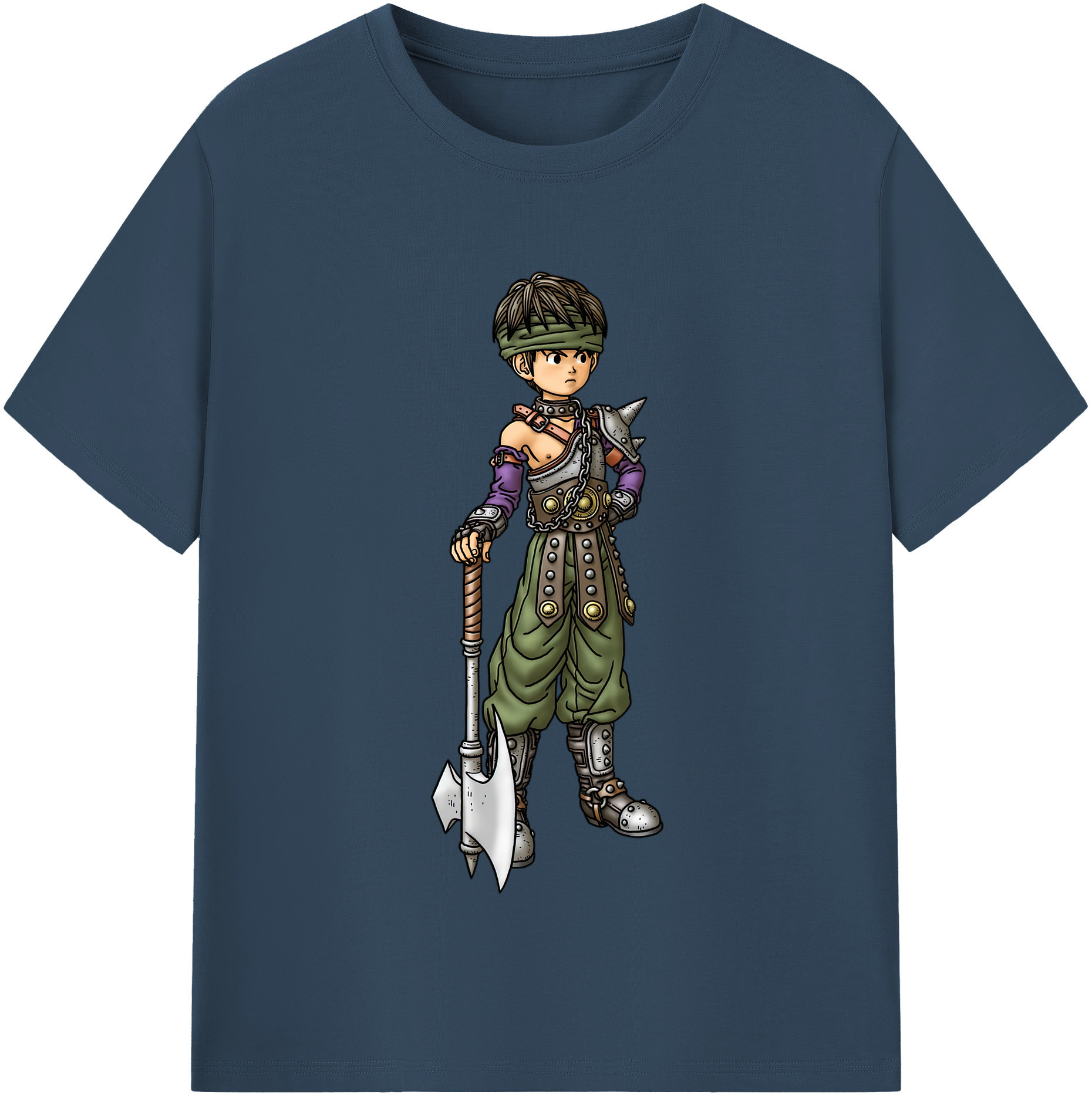 （画像用） ドラゴンクエスト Doragon Kuesuto Dragon Quest レディースカジュアルプリントTシャツ（綿100％）