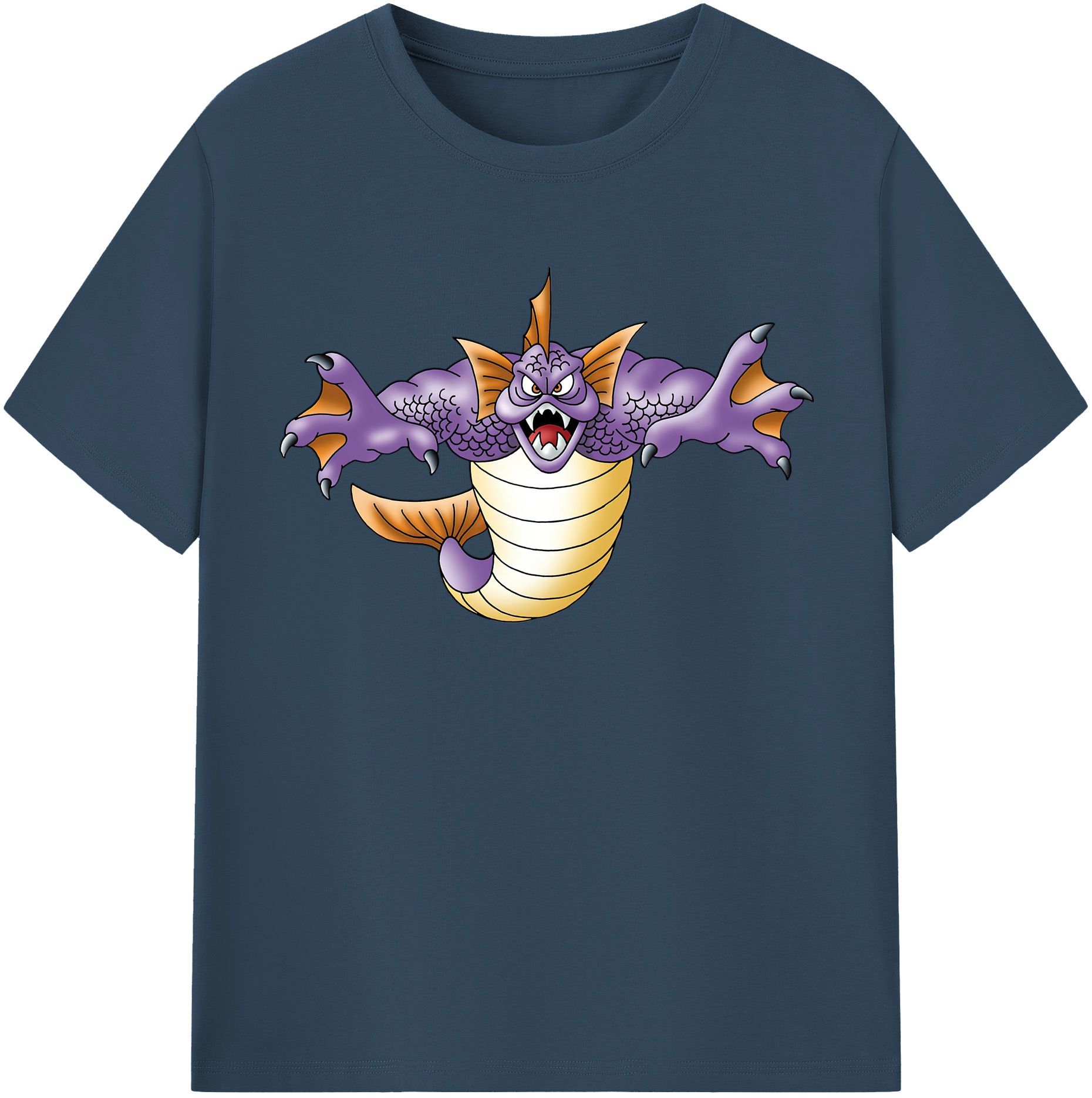 （画像用） ドラゴンクエスト Doragon Kuesuto Dragon Quest レディースカジュアルプリントTシャツ（綿100％）