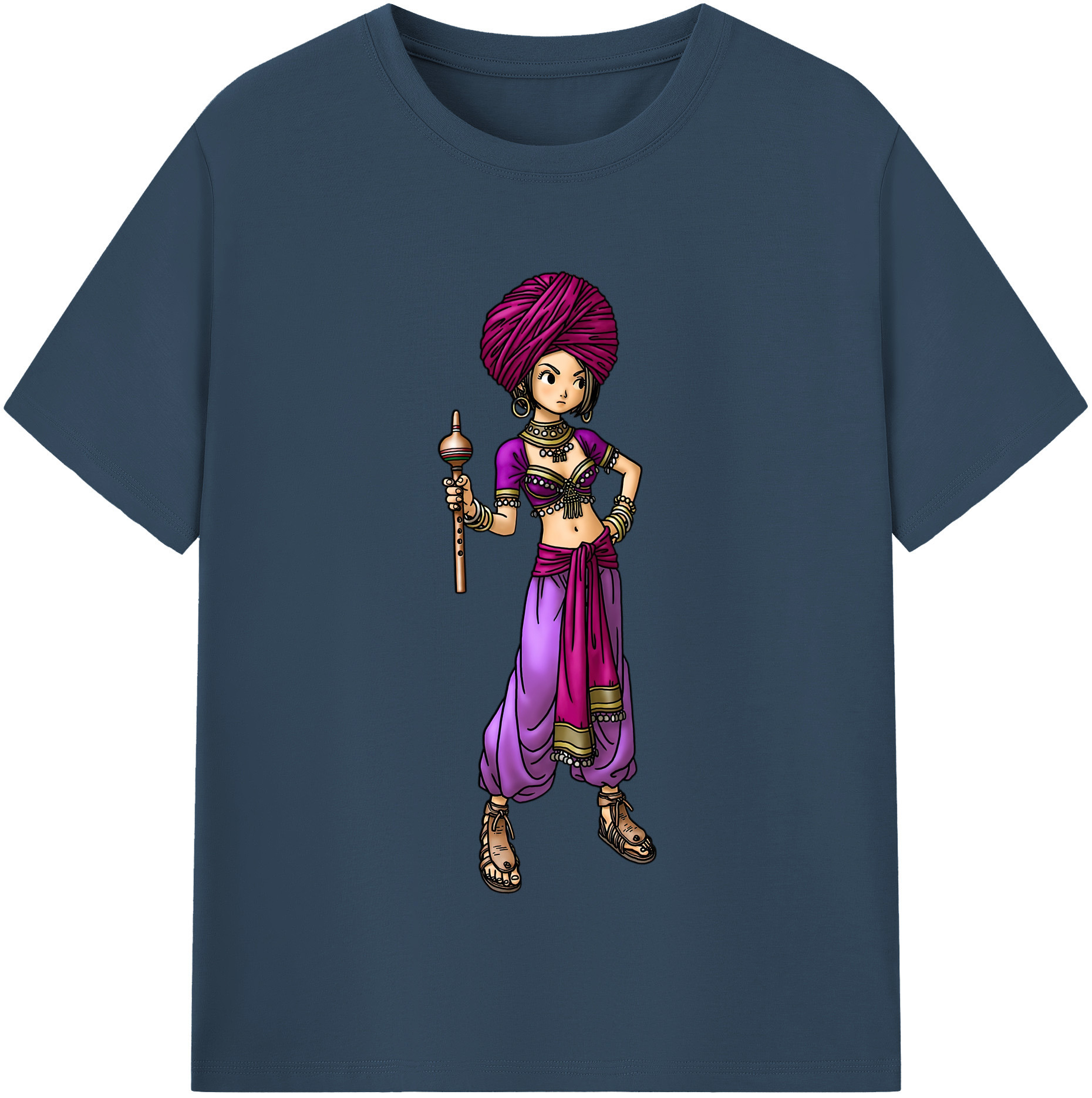 （画像用） ドラゴンクエスト Doragon Kuesuto Dragon Quest レディースカジュアルプリントTシャツ（綿100％）