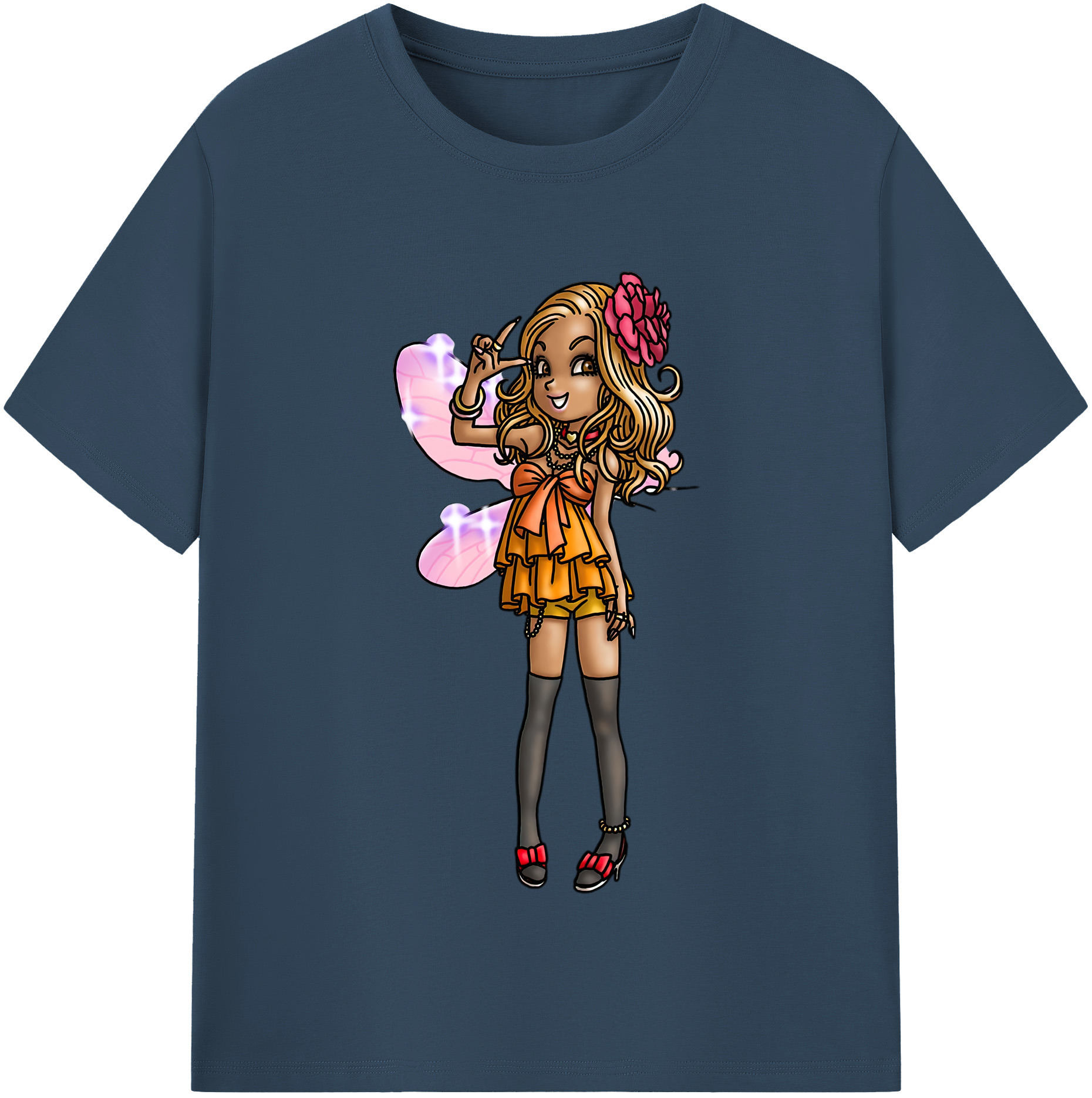 （画像用） ドラゴンクエスト Doragon Kuesuto Dragon Quest レディースカジュアルプリントTシャツ（綿100％）