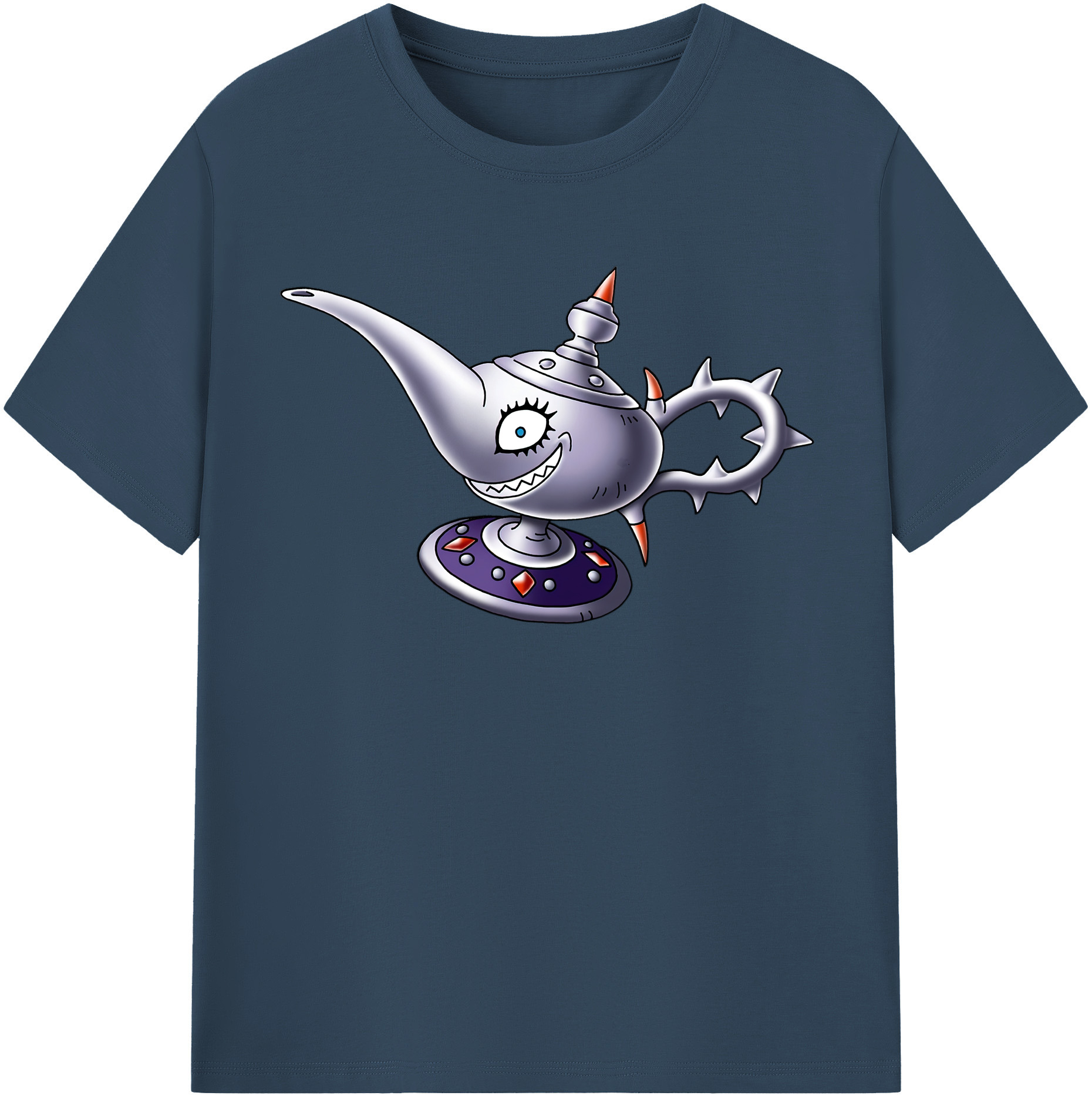 （画像用） ドラゴンクエスト Doragon Kuesuto Dragon Quest レディースカジュアルプリントTシャツ（綿100％）