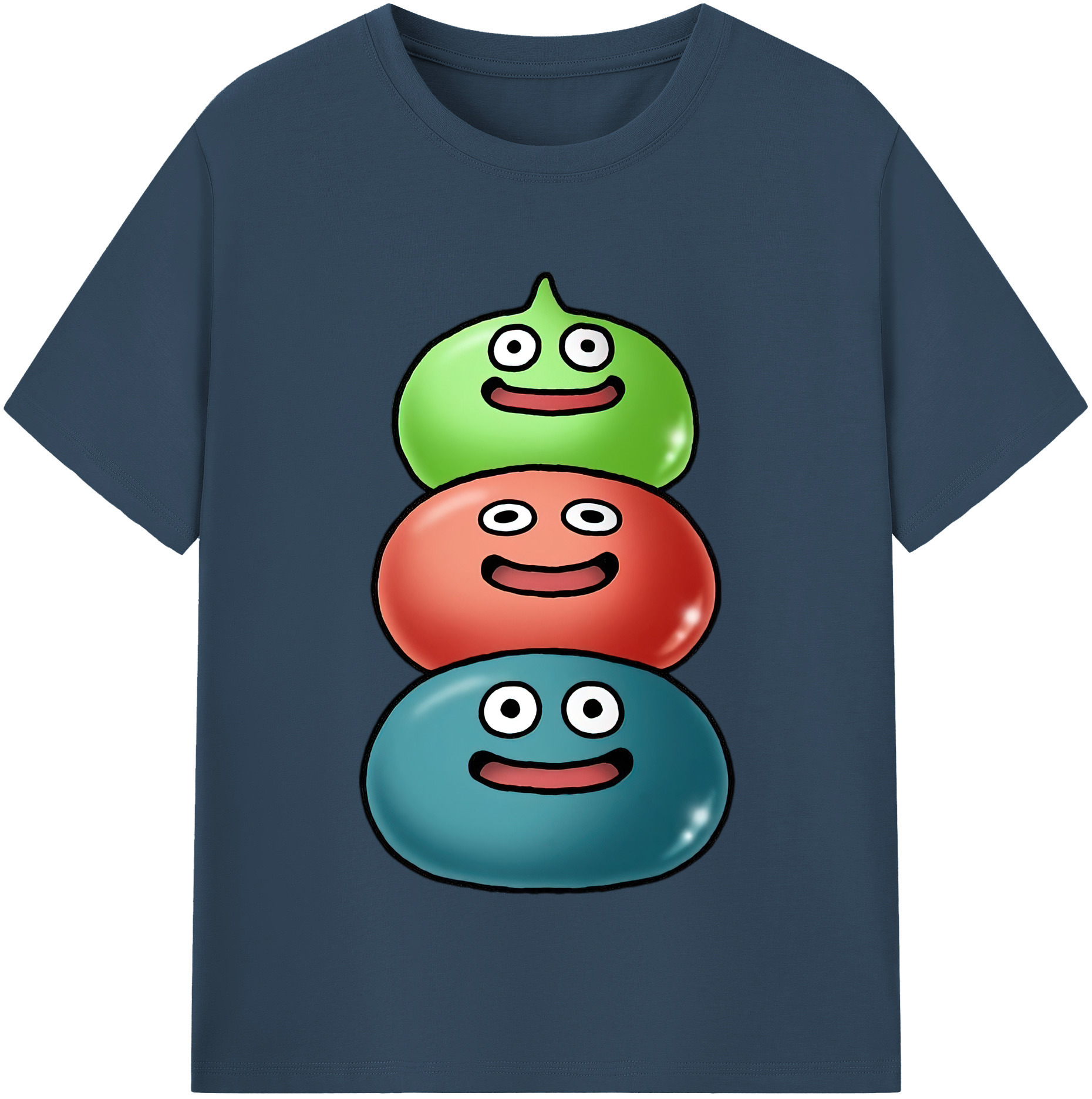 （画像用） ドラゴンクエスト Doragon Kuesuto Dragon Quest レディースカジュアルプリントTシャツ（綿100％）