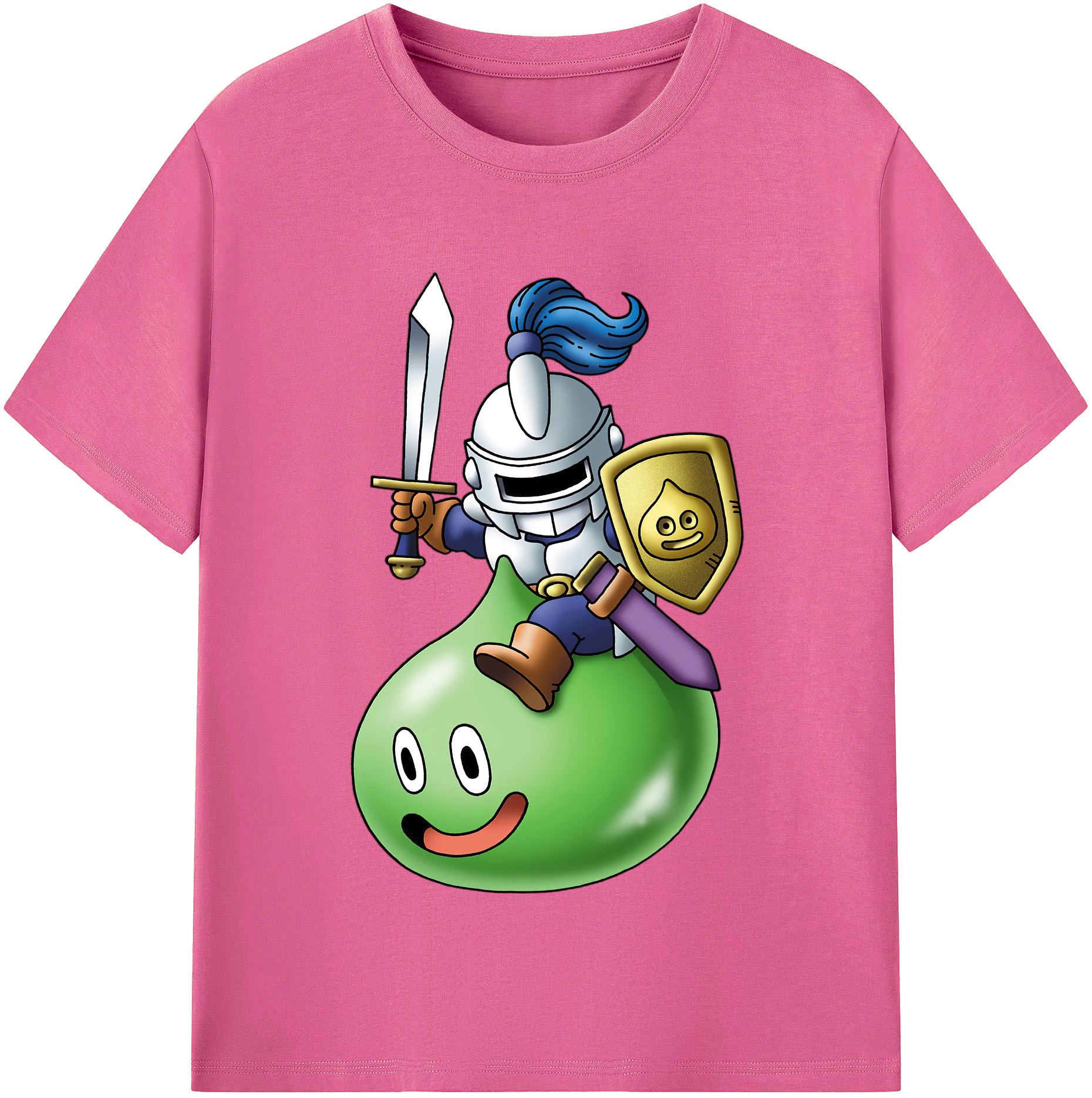 （画像用） ドラゴンクエスト Doragon Kuesuto Dragon Quest レディースカジュアルプリントTシャツ（綿100％）
