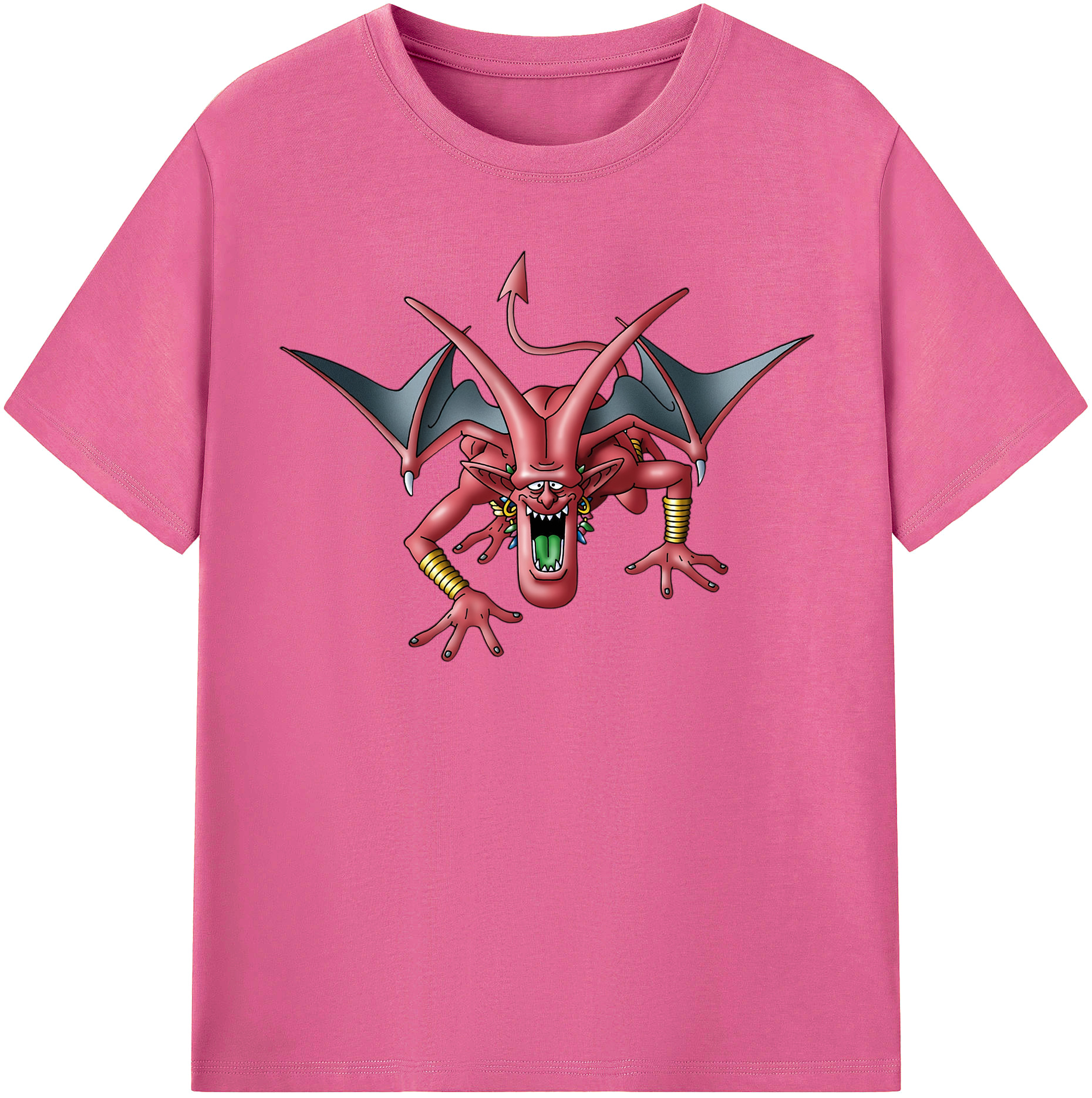 （画像用） ドラゴンクエスト Doragon Kuesuto Dragon Quest レディースカジュアルプリントTシャツ（綿100％）