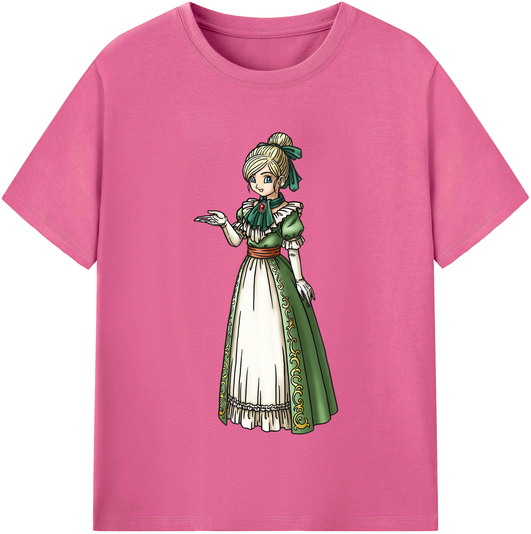 （画像用） ドラゴンクエスト Doragon Kuesuto Dragon Quest レディースカジュアルプリントTシャツ（綿100％）