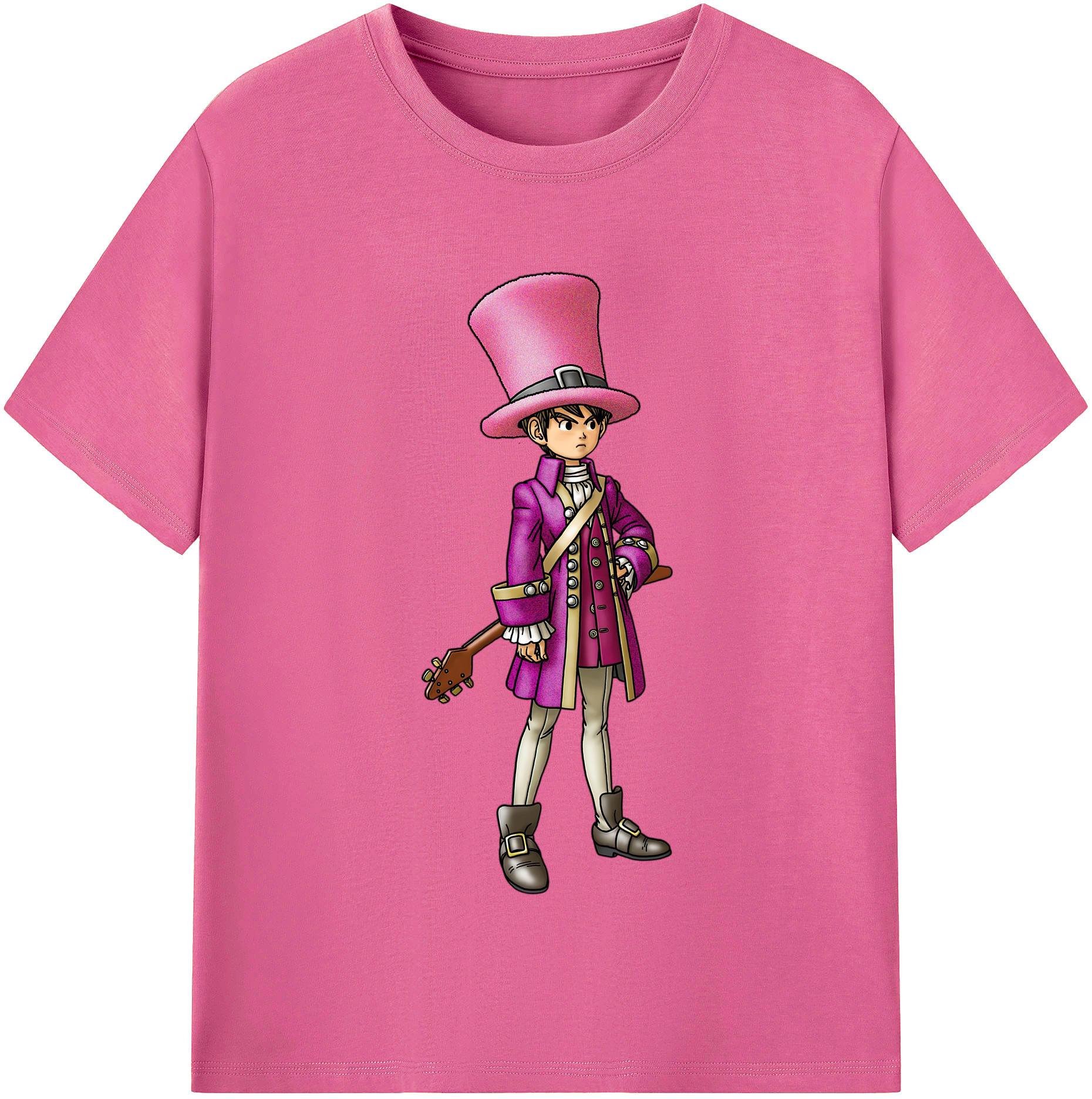 （画像用） ドラゴンクエスト Doragon Kuesuto Dragon Quest レディースカジュアルプリントTシャツ（綿100％）