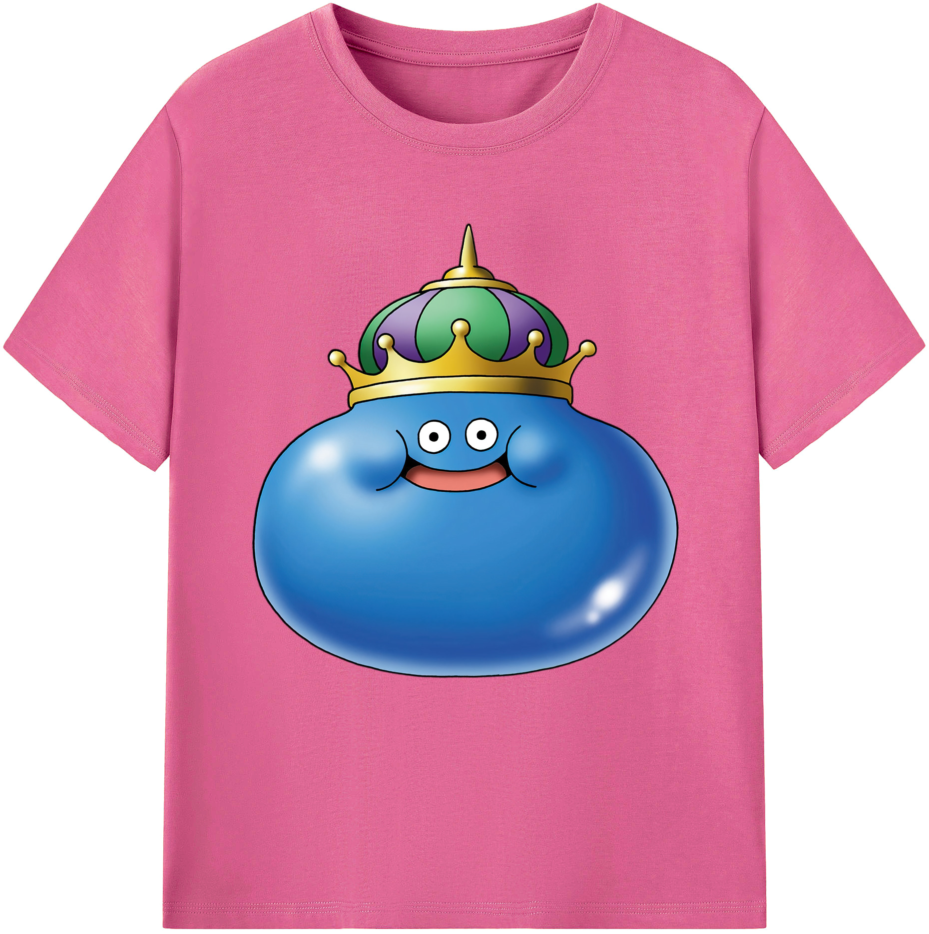 （画像用） ドラゴンクエスト Doragon Kuesuto Dragon Quest レディースカジュアルプリントTシャツ（綿100％）