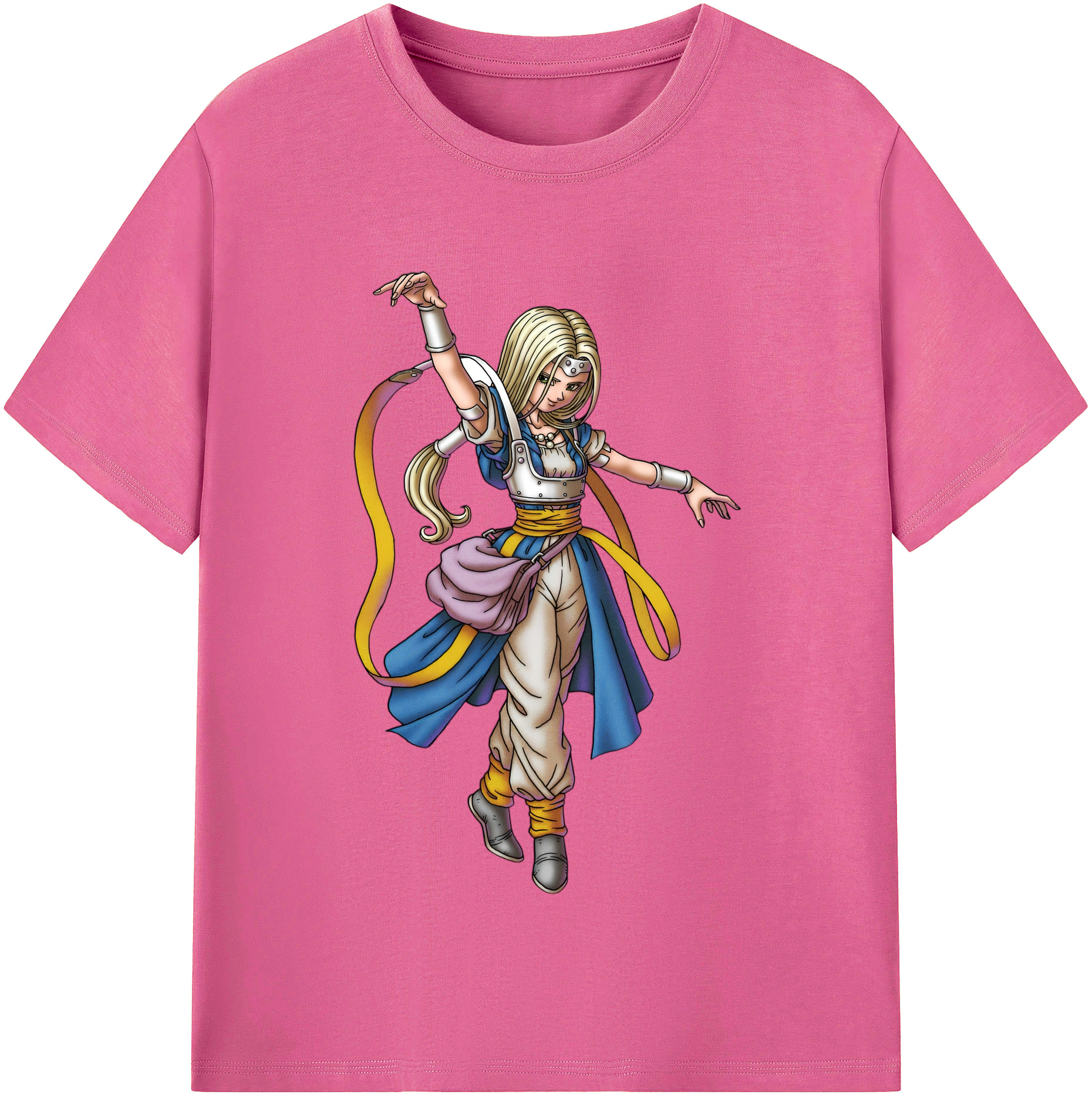 （画像用） ドラゴンクエスト Doragon Kuesuto Dragon Quest レディースカジュアルプリントTシャツ（綿100％）