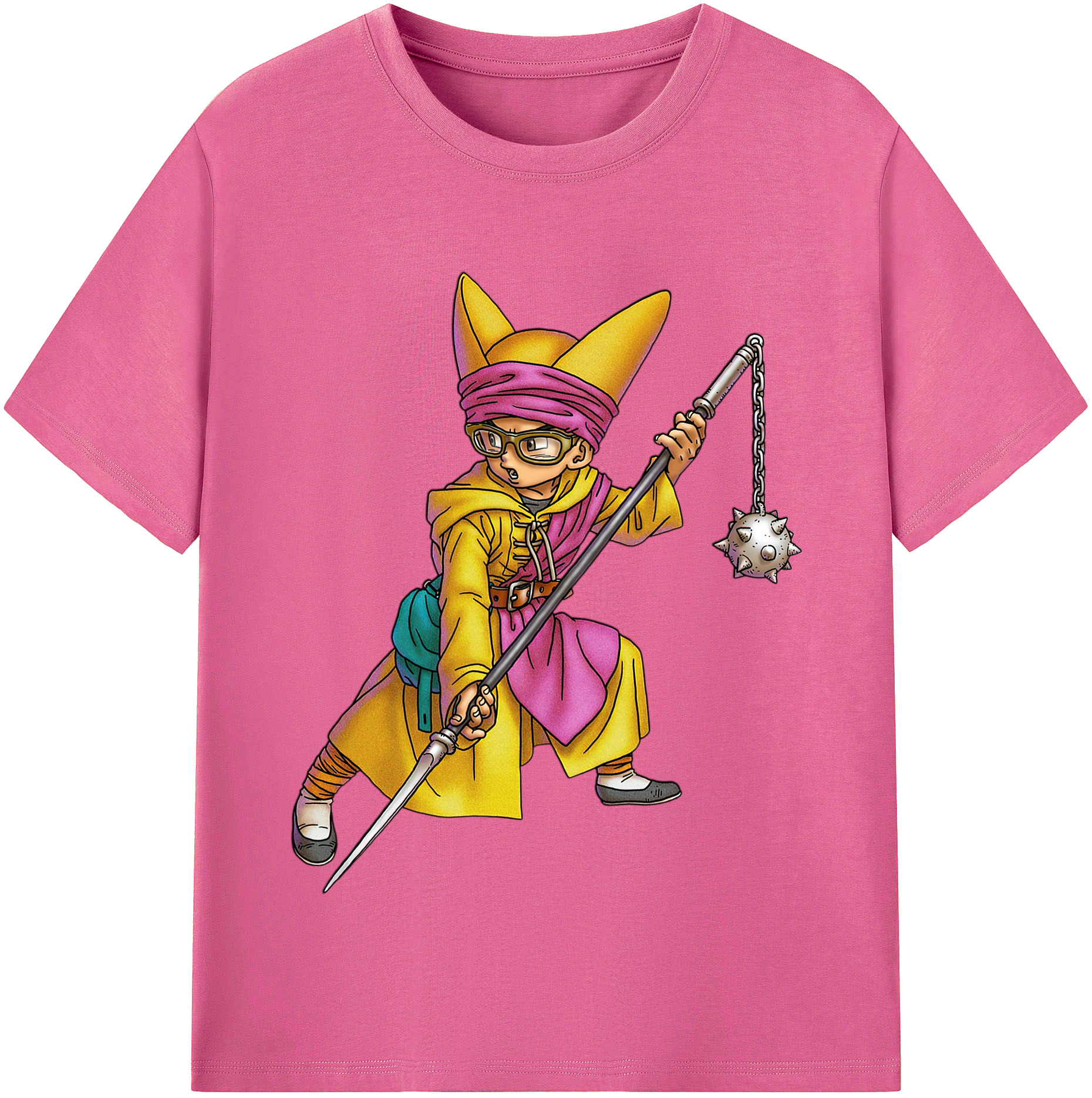 （画像用） ドラゴンクエスト Doragon Kuesuto Dragon Quest レディースカジュアルプリントTシャツ（綿100％）