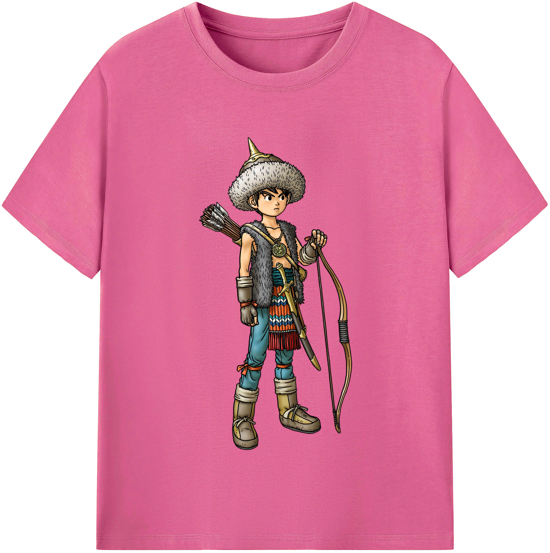 （画像用） ドラゴンクエスト Doragon Kuesuto Dragon Quest レディースカジュアルプリントTシャツ（綿100％）
