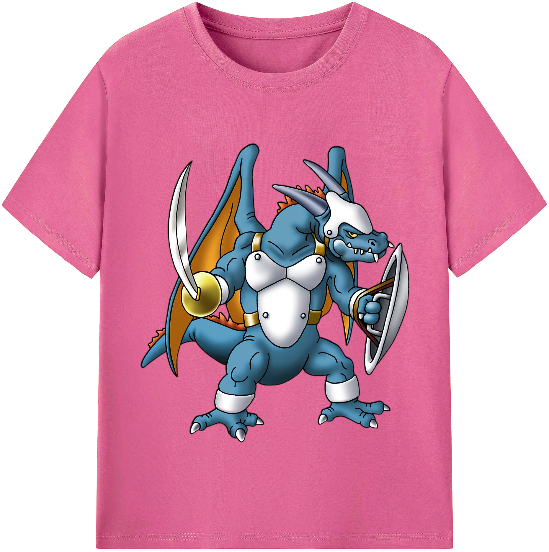（画像用） ドラゴンクエスト Doragon Kuesuto Dragon Quest レディースカジュアルプリントTシャツ（綿100％）