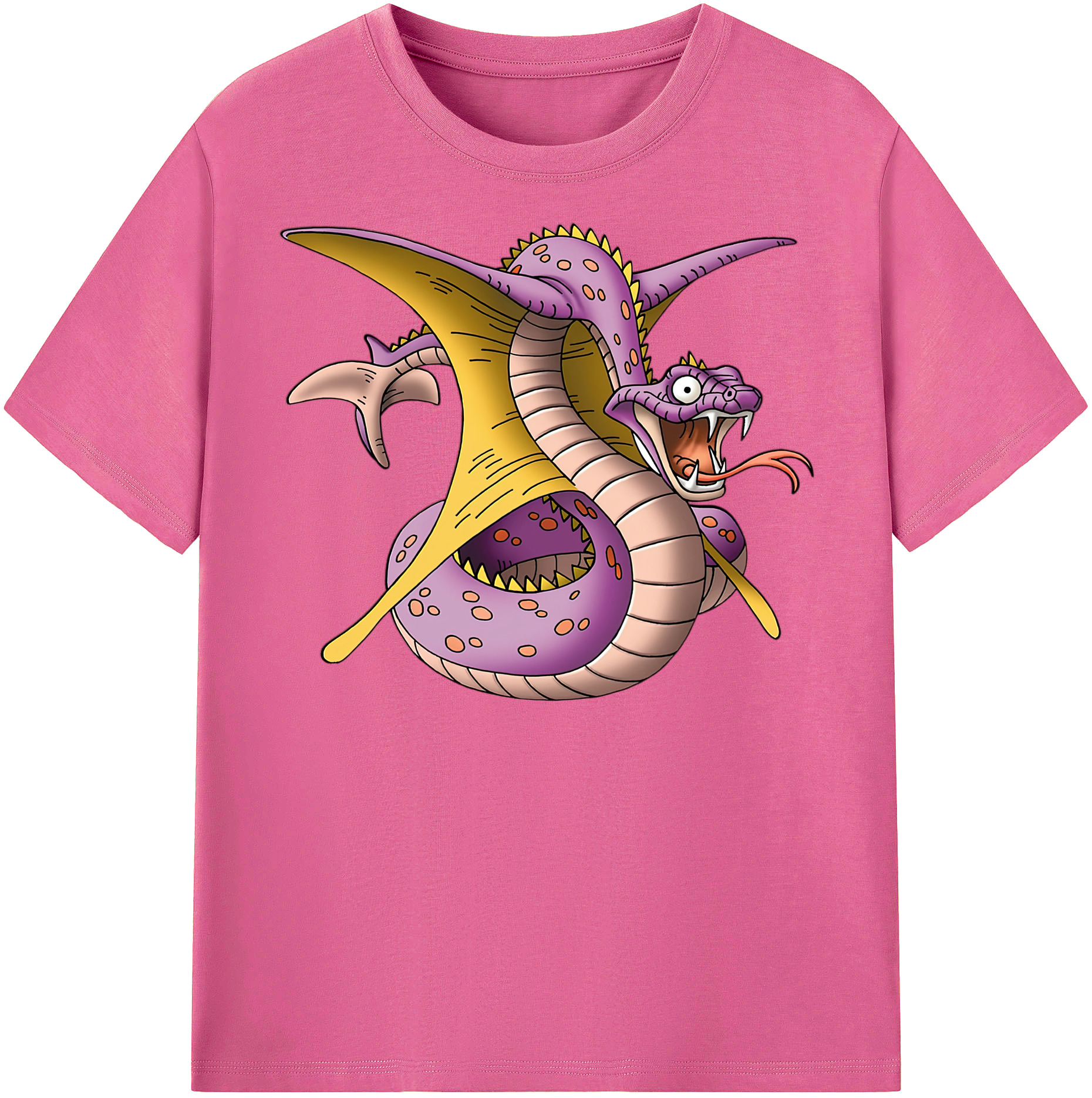 （画像用） ドラゴンクエスト Doragon Kuesuto Dragon Quest レディースカジュアルプリントTシャツ（綿100％）