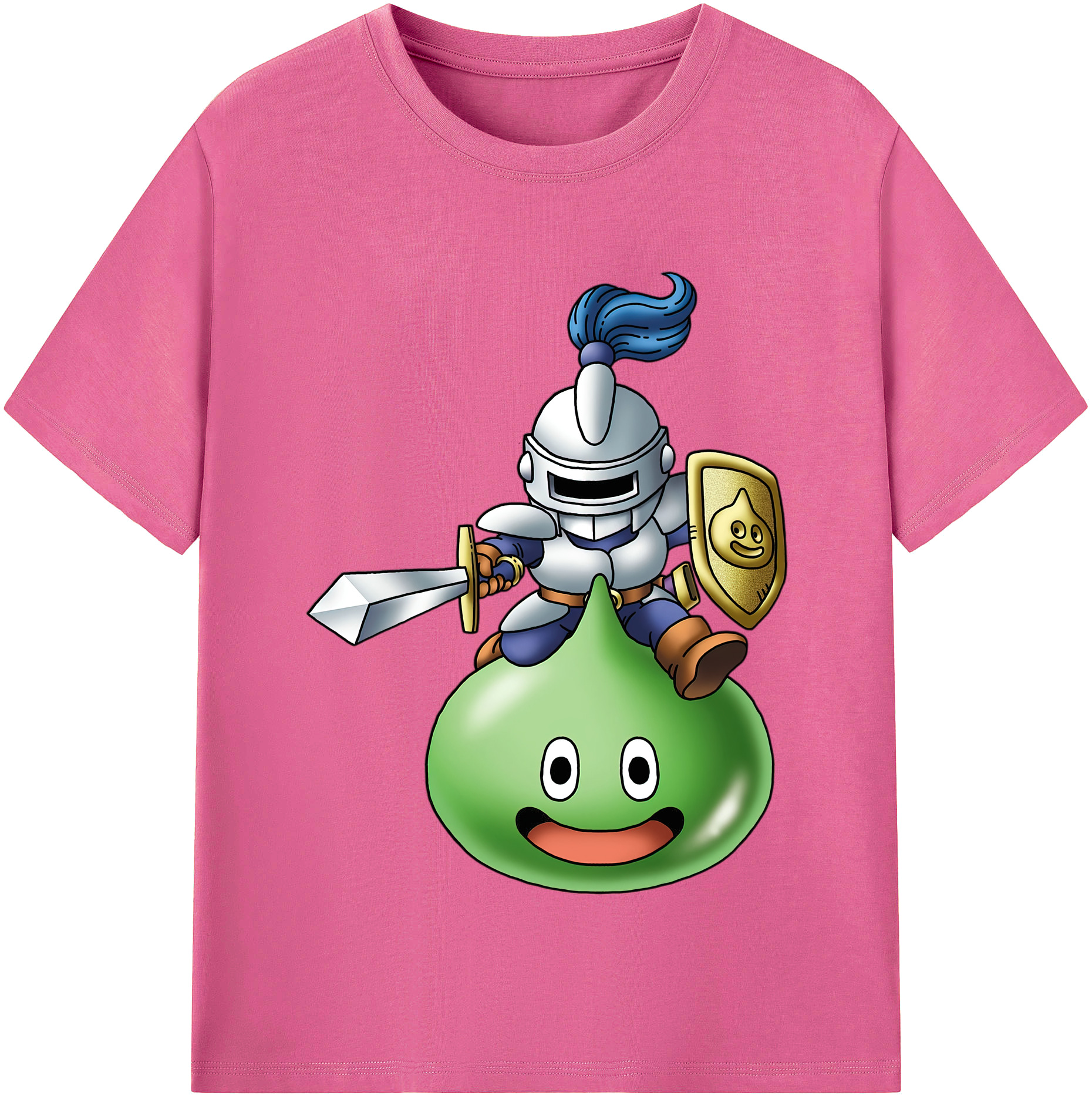 （画像用） ドラゴンクエスト Doragon Kuesuto Dragon Quest レディースカジュアルプリントTシャツ（綿100％）