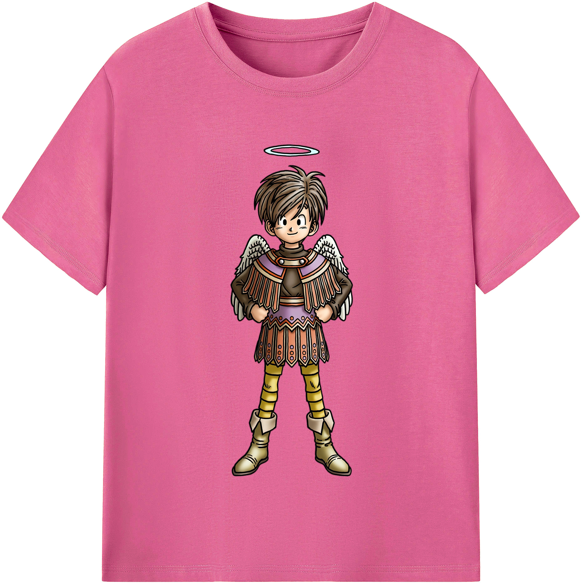 （画像用） ドラゴンクエスト Doragon Kuesuto Dragon Quest レディースカジュアルプリントTシャツ（綿100％）