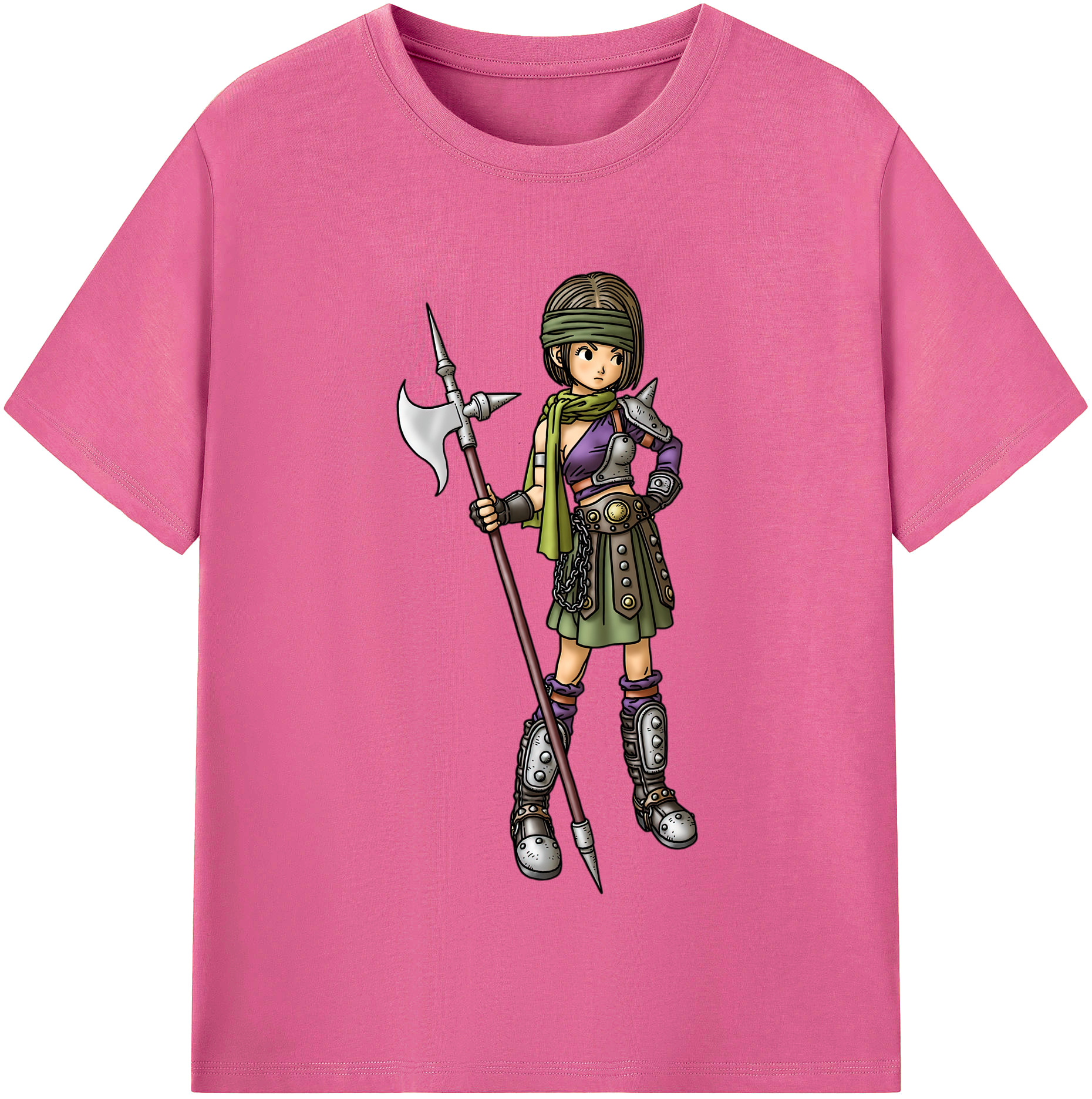 （画像用） ドラゴンクエスト Doragon Kuesuto Dragon Quest レディースカジュアルプリントTシャツ（綿100％）