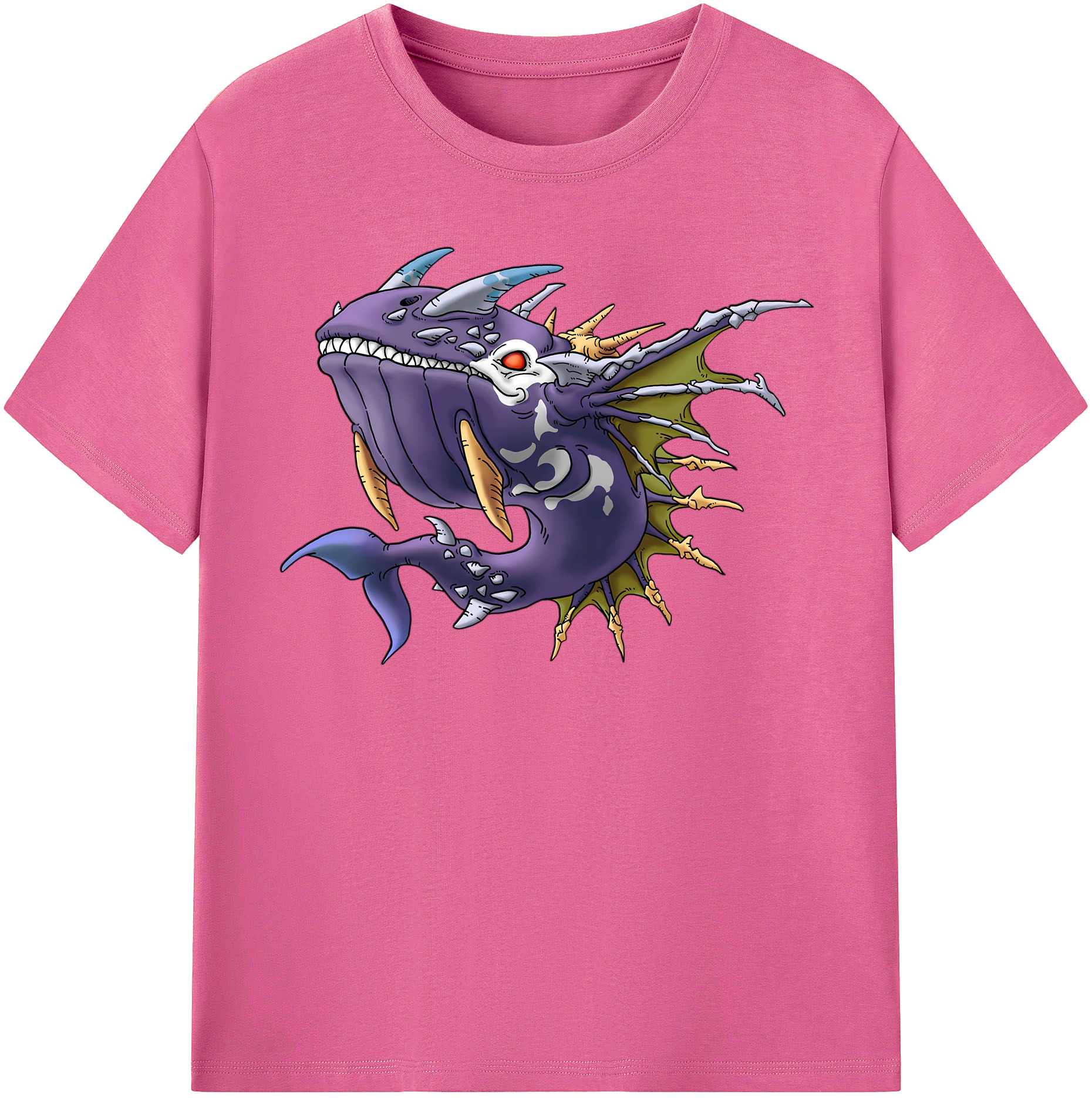 （画像用） ドラゴンクエスト Doragon Kuesuto Dragon Quest レディースカジュアルプリントTシャツ（綿100％）
