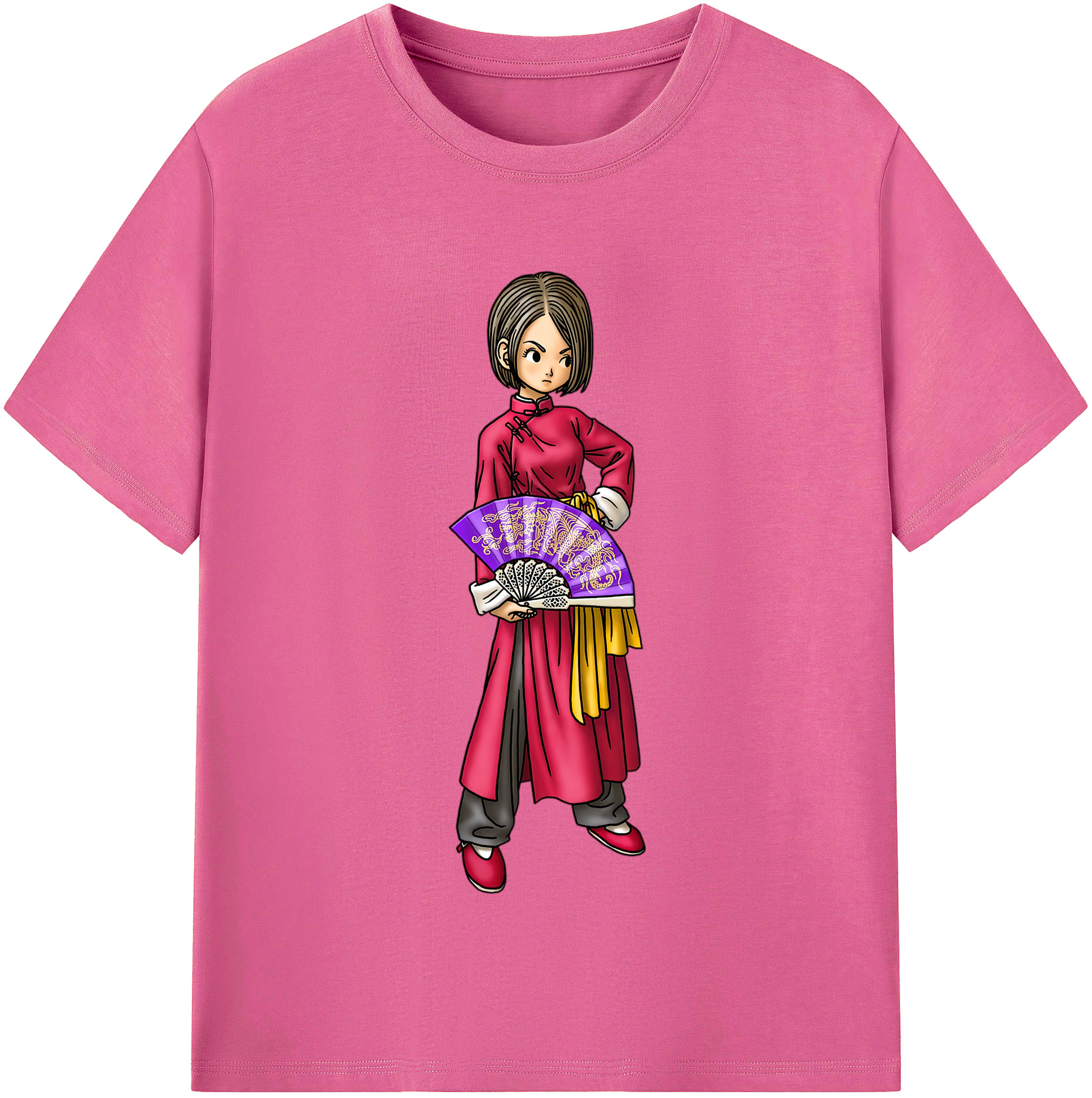 （画像用） ドラゴンクエスト Doragon Kuesuto Dragon Quest レディースカジュアルプリントTシャツ（綿100％）