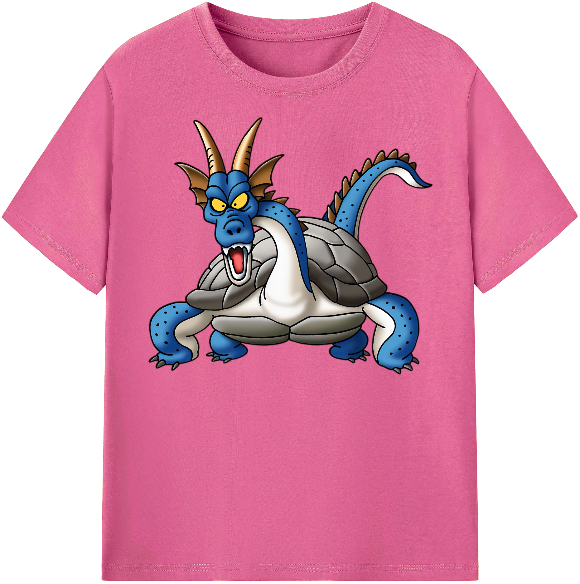 （画像用） ドラゴンクエスト Doragon Kuesuto Dragon Quest レディースカジュアルプリントTシャツ（綿100％）