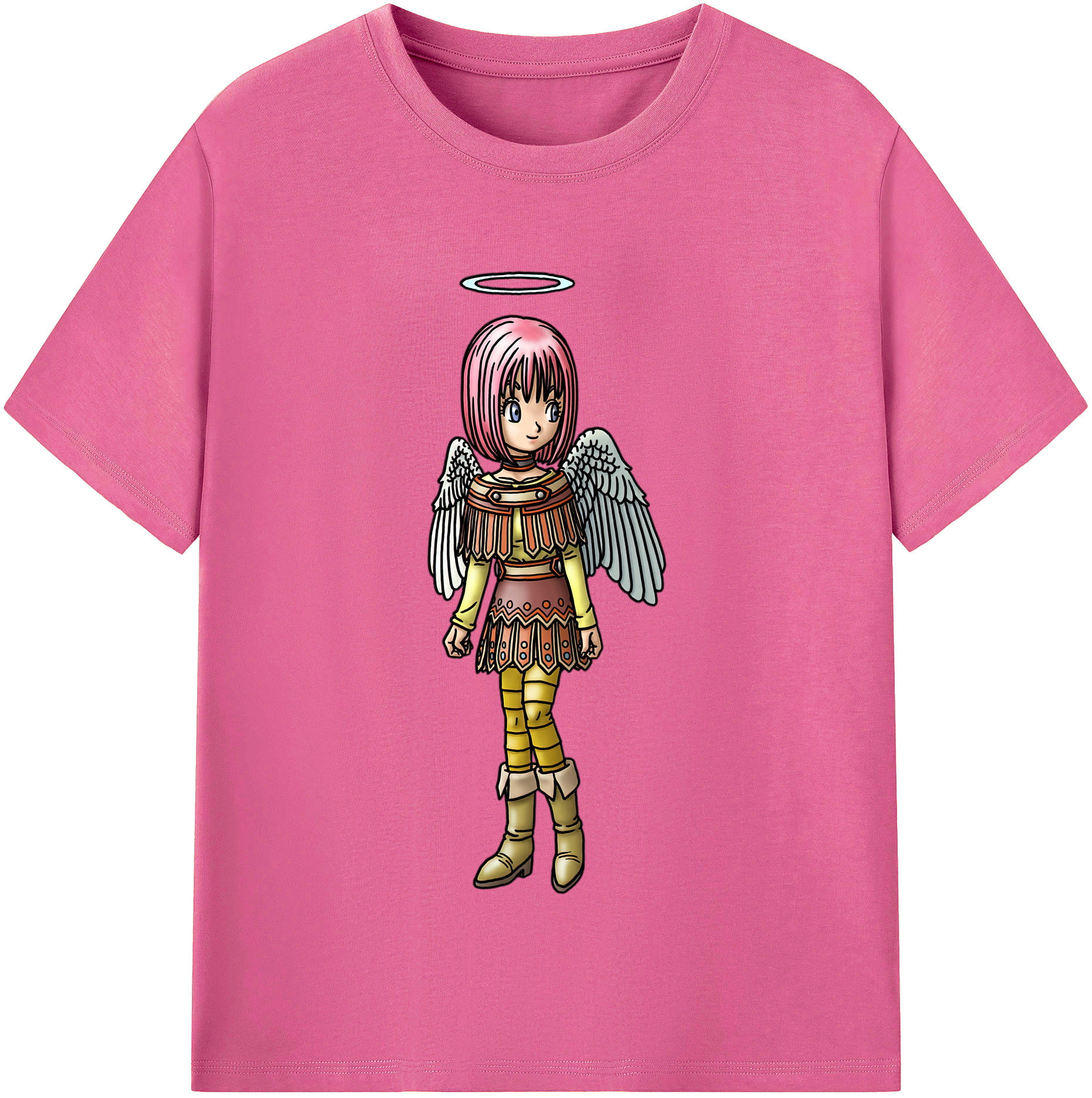 （画像用） ドラゴンクエスト Doragon Kuesuto Dragon Quest レディースカジュアルプリントTシャツ（綿100％）