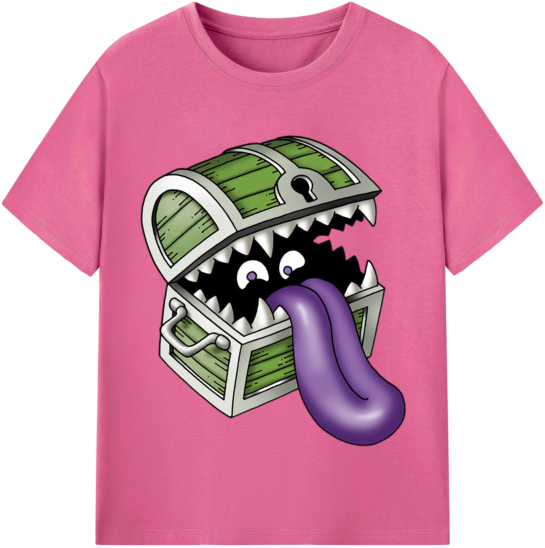 （画像用） ドラゴンクエスト Doragon Kuesuto Dragon Quest レディースカジュアルプリントTシャツ（綿100％）