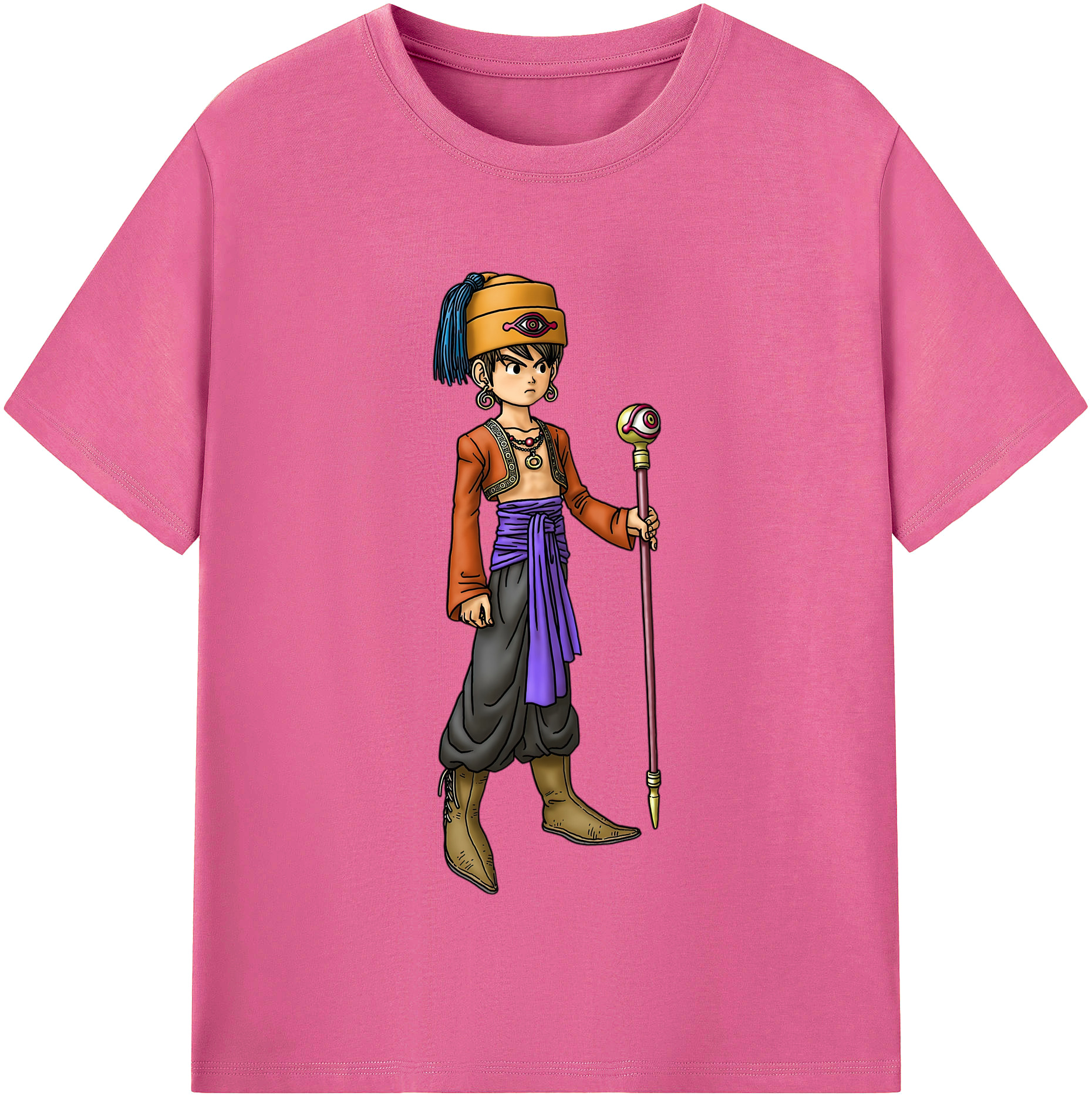 （画像用） ドラゴンクエスト Doragon Kuesuto Dragon Quest レディースカジュアルプリントTシャツ（綿100％）